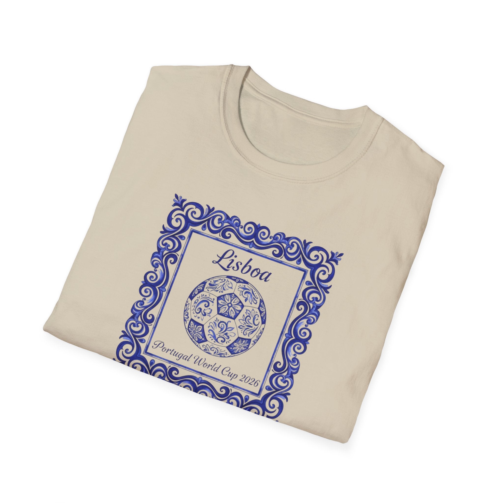 Lisboa Azulejo T-Shirt — Portuguese Tile Vintage Travel Tee