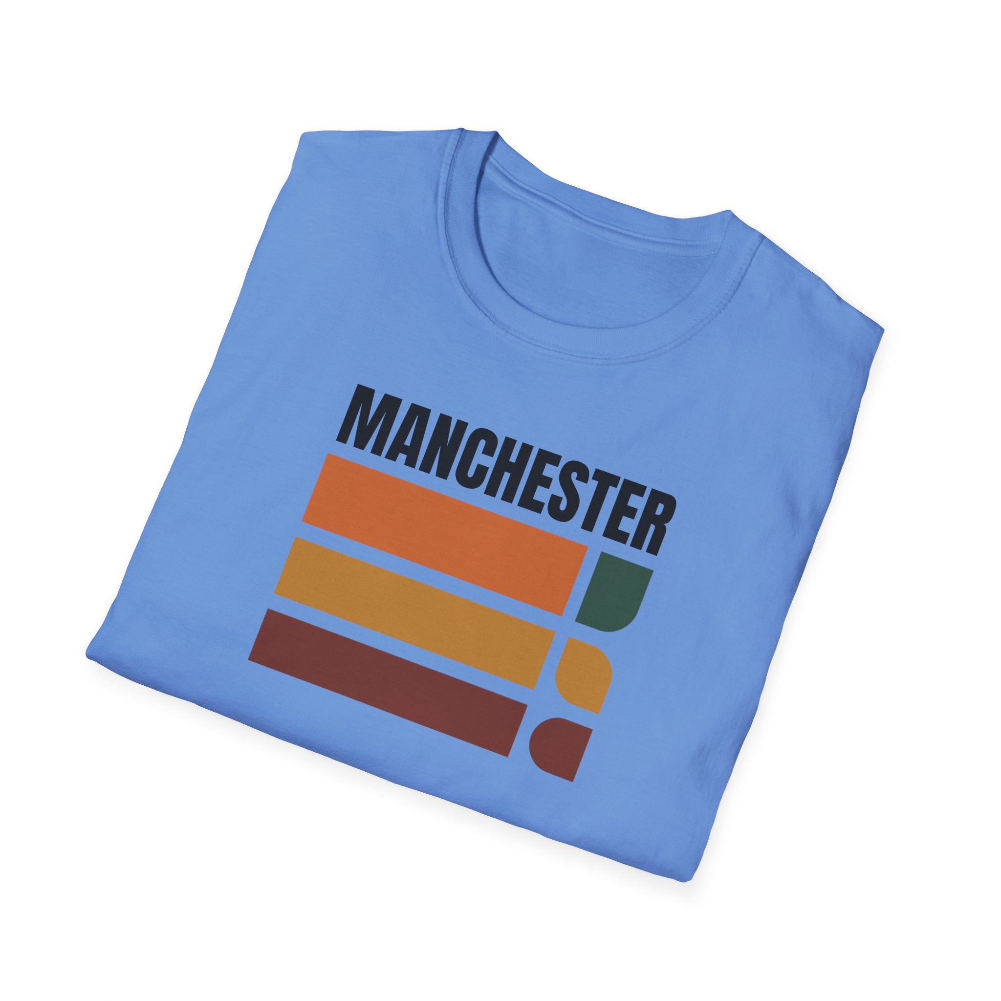 Manchester Retro Stripes T-Shirt | Vintage City Graphic
