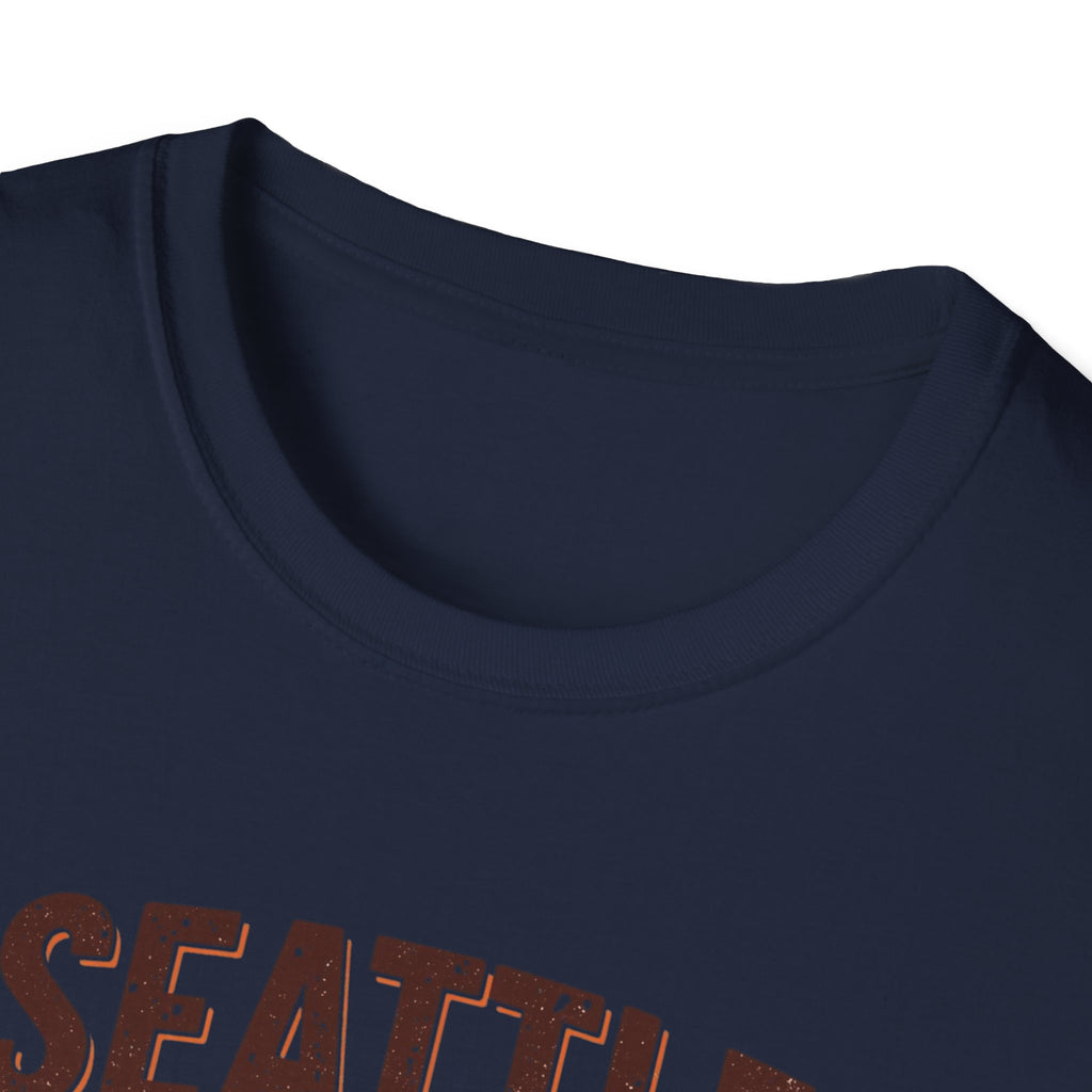 Seattle T-Shirt — "This City Runs on Caffeine and Chaos"