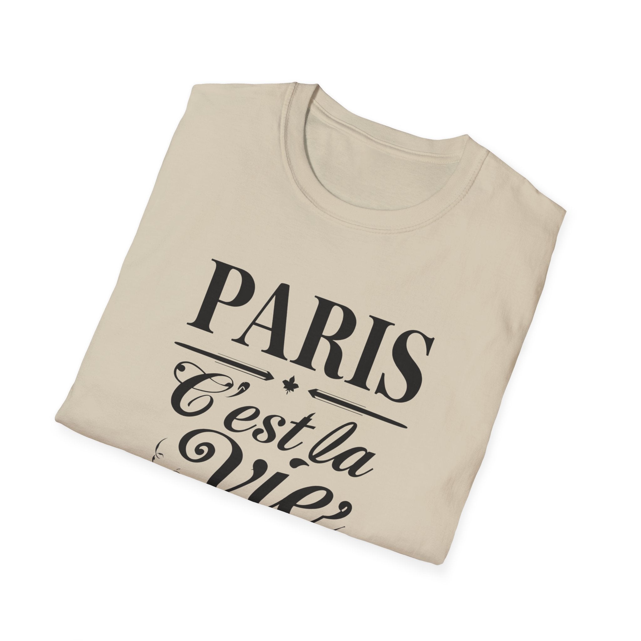 Paris C'est la Vie T-Shirt | French Script Tee, Paris Typography Shirt