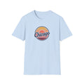 Chicago Retro Sunset T-Shirt | Vintage Script City Design
