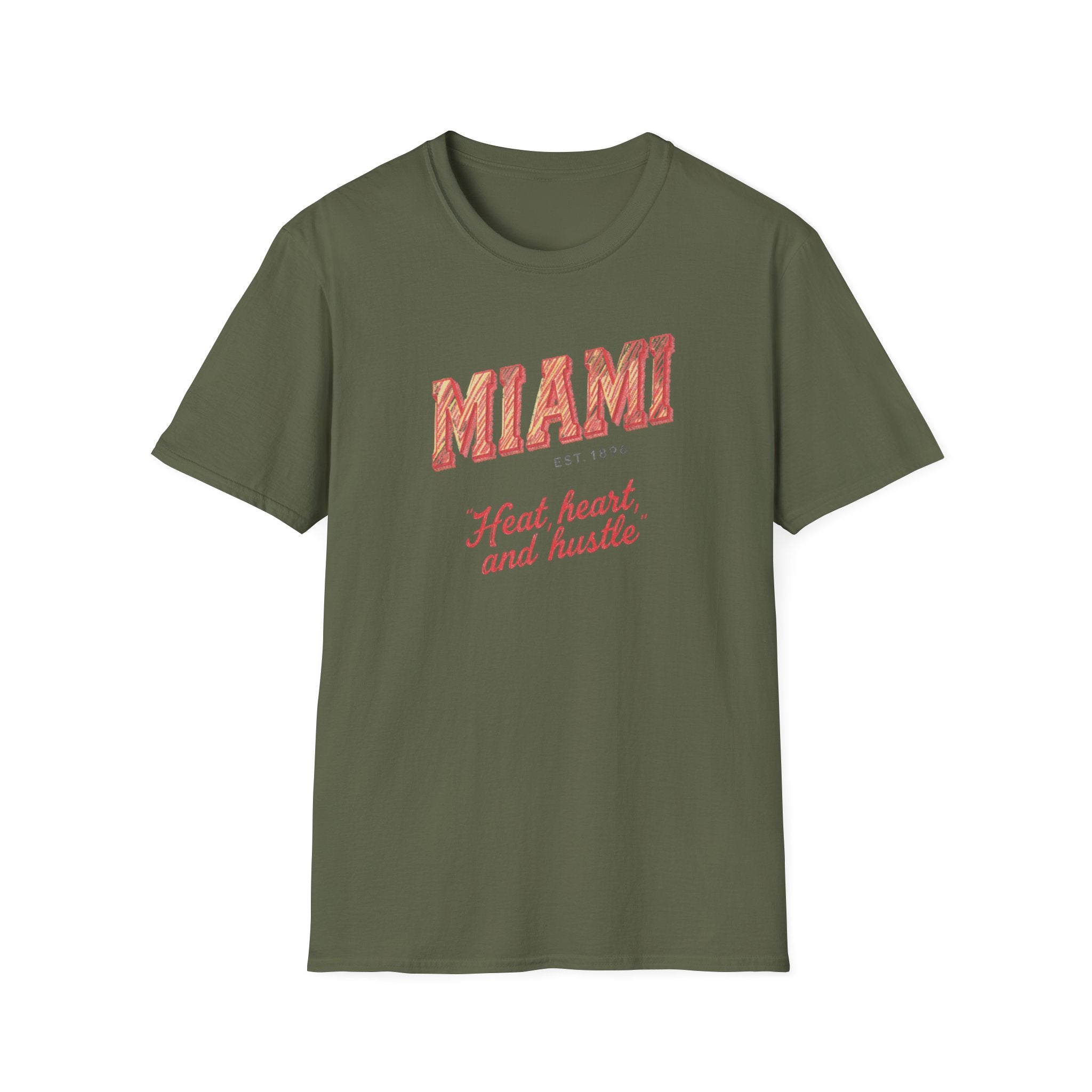 Miami - Heat, Heart and Hustle graphic t-shirt