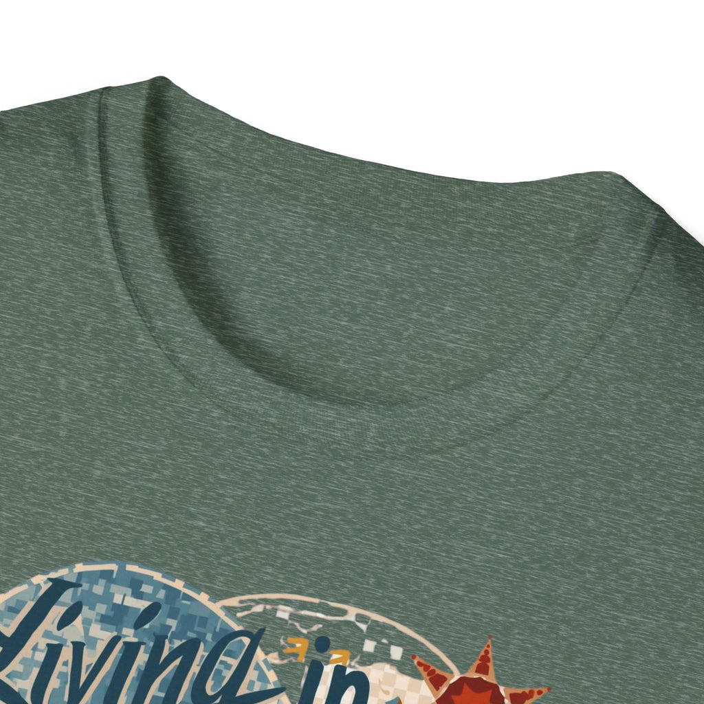 Barcelona Art Tee — "Living in Barcelona is an Art, Mostly Abstract" Graphic T-Shirt