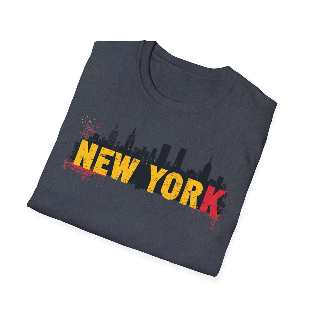 New York skyline graffiti T-Shirt | NYC skyline urban street art