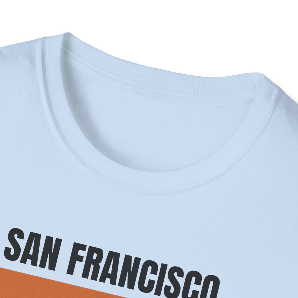 San Francisco Retro Stripes T-Shirt | Vintage City Skyline Bars