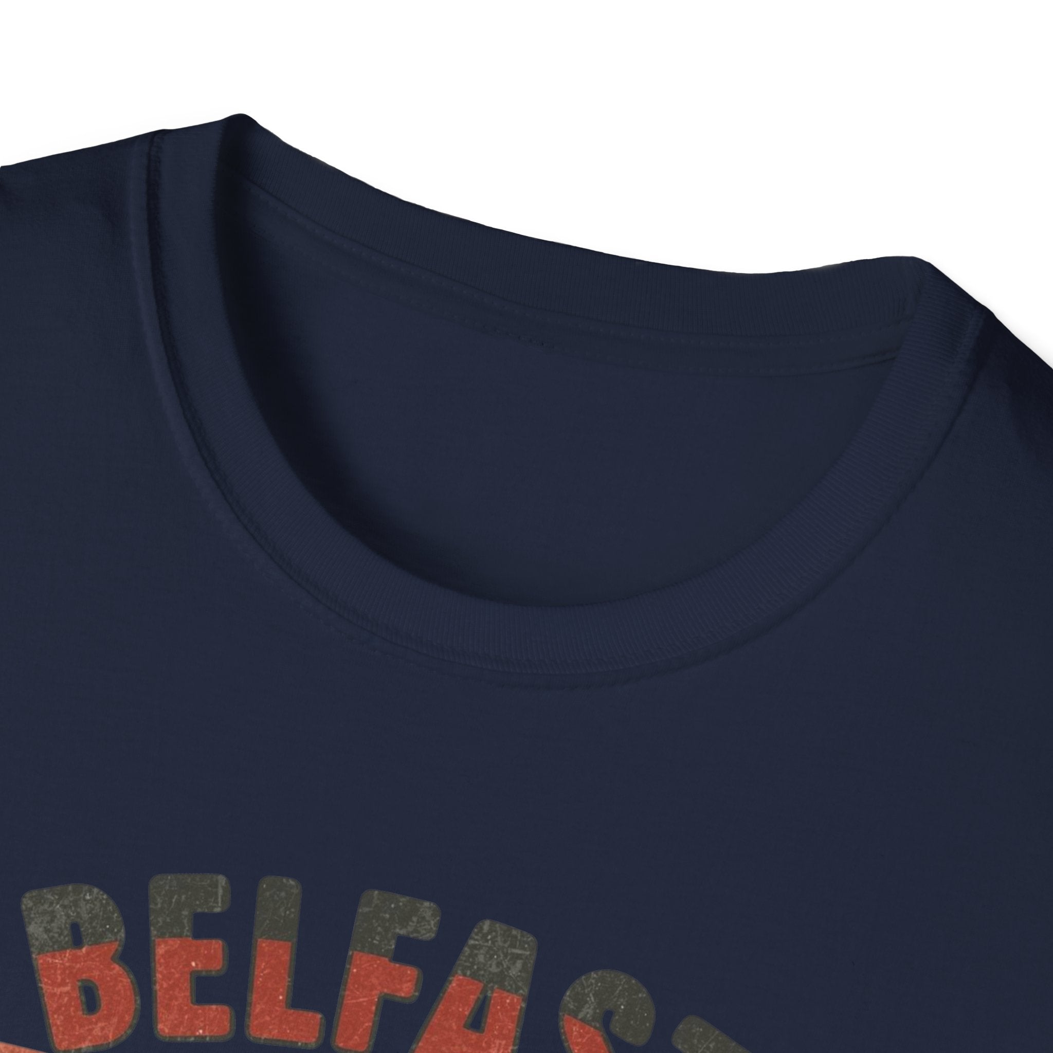 Belfast 'Completely Banjaxed' Retro Stripe T-Shirt — Vintage Irish Humor Tee