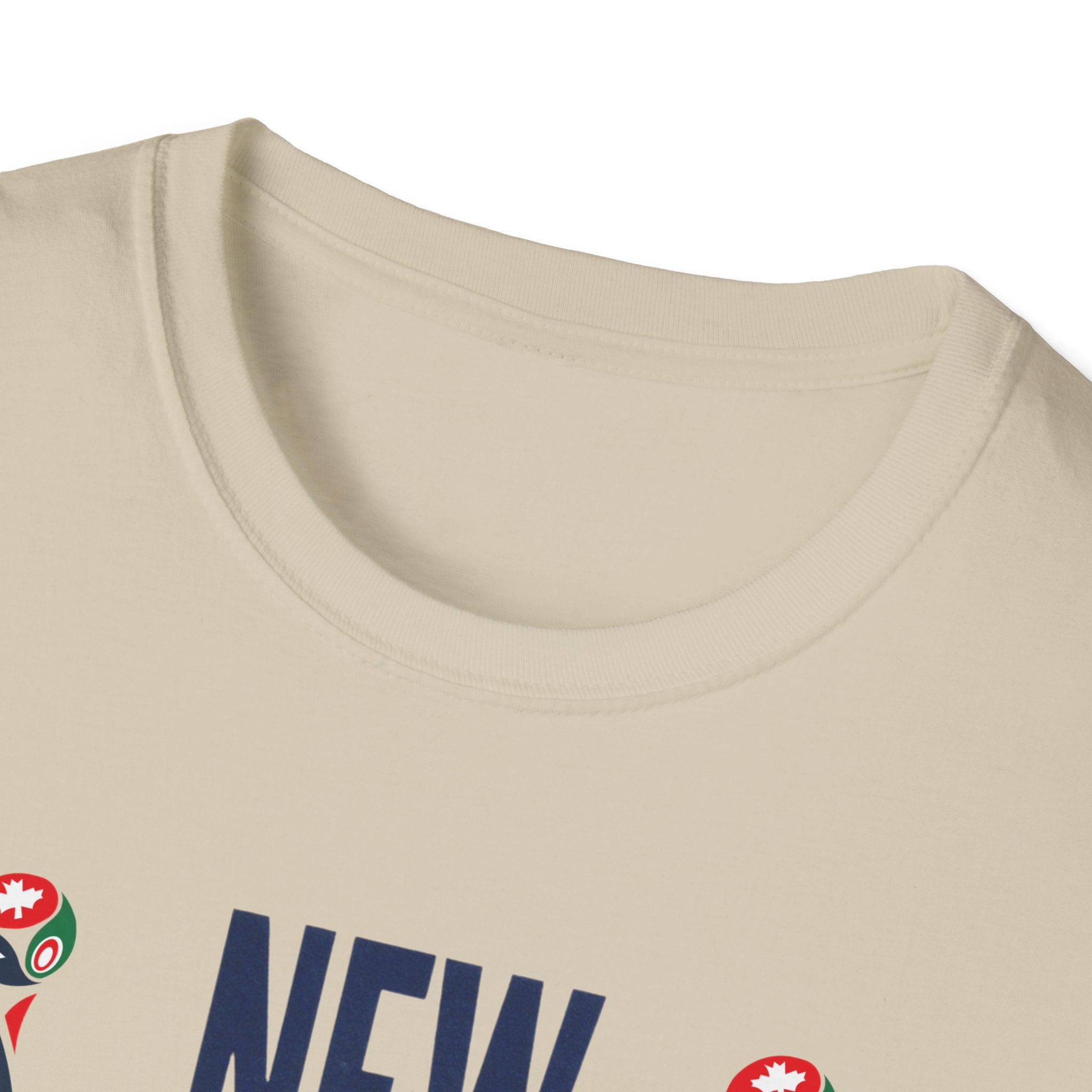 New York USA World Cup 2026 T-Shirt — American Flag Skyline Soccer Tee