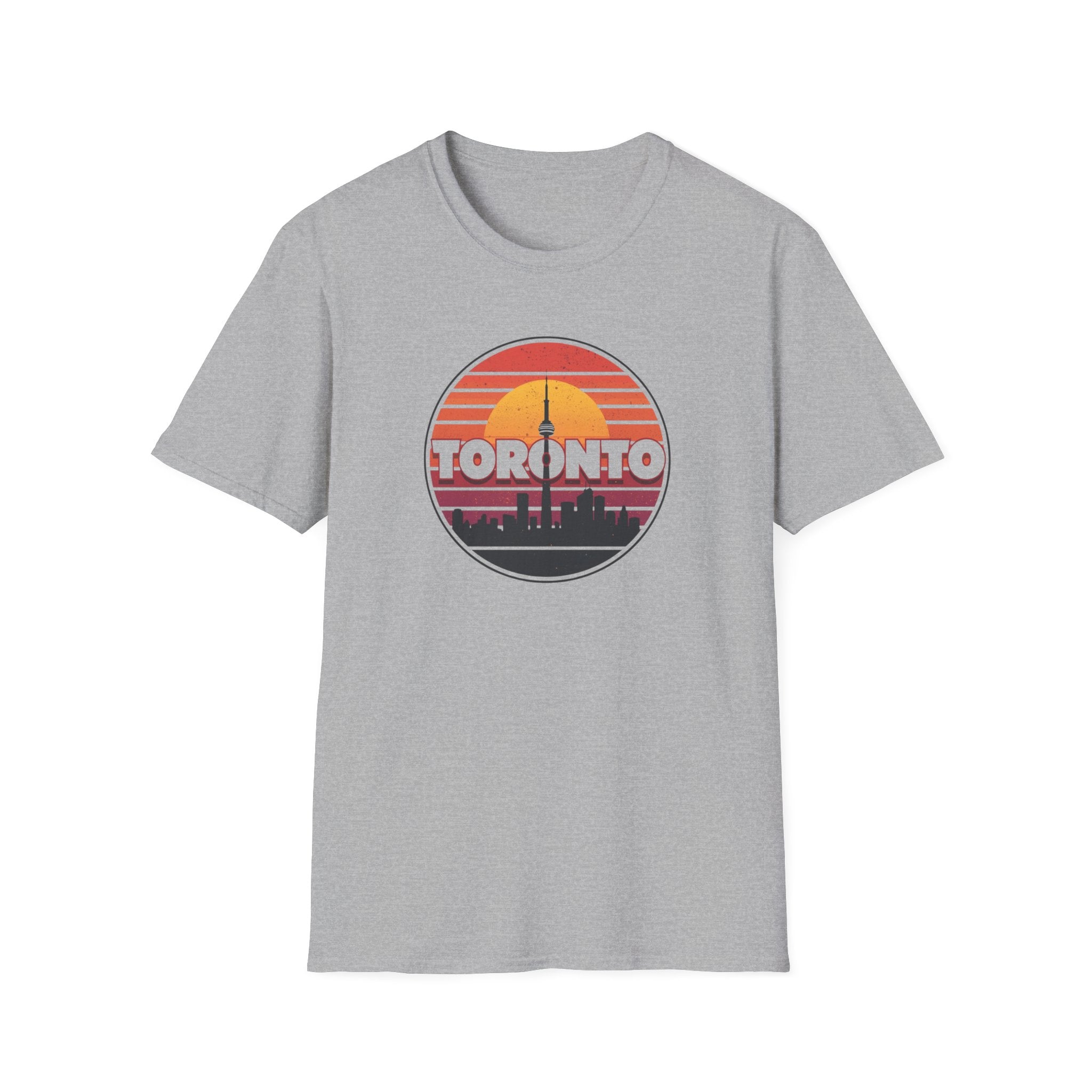 Toronto Retro Sunset T-Shirt — Vintage City Skyline Tee