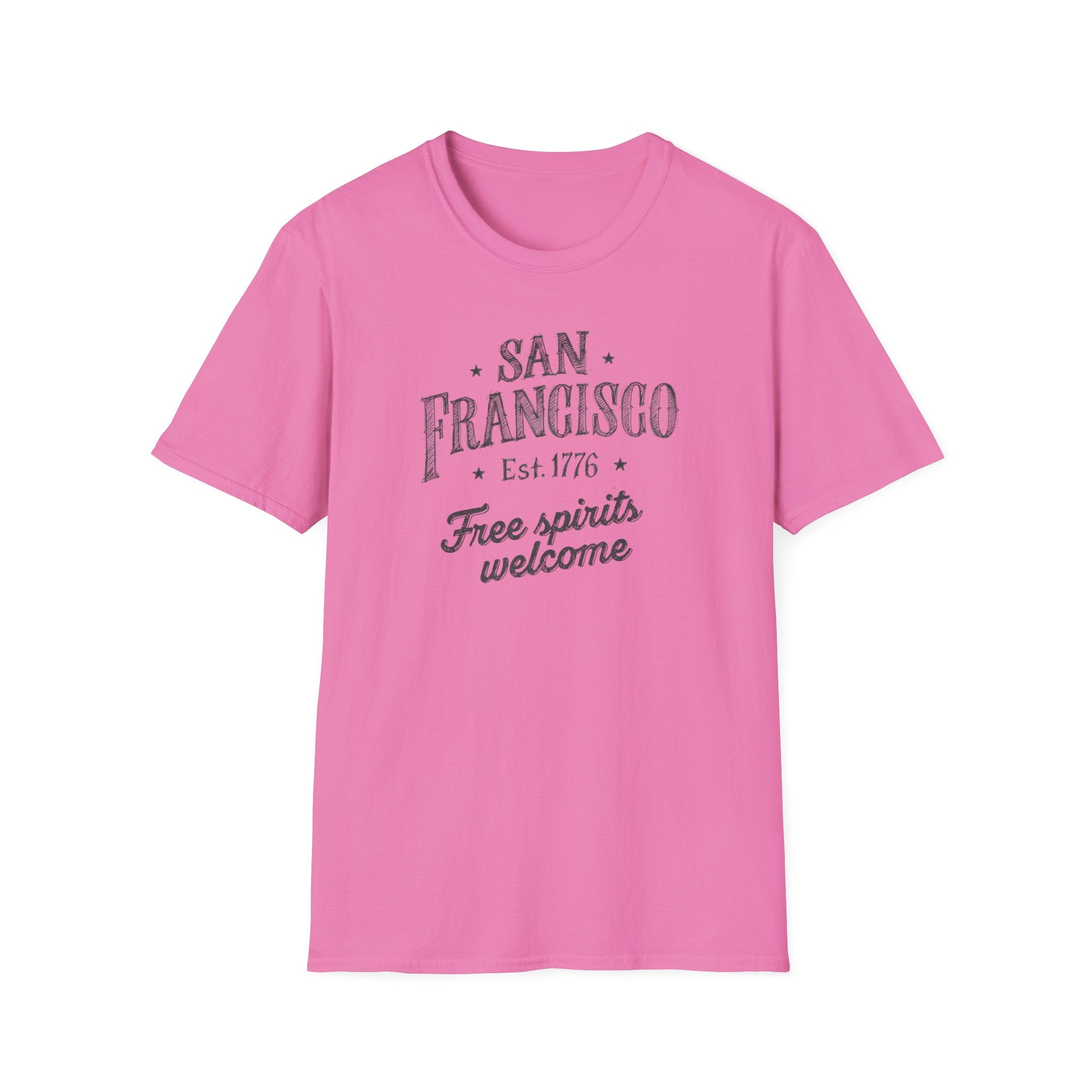 San Francisco T-Shirt – "Free Spirits Welcome" Vintage City Tee