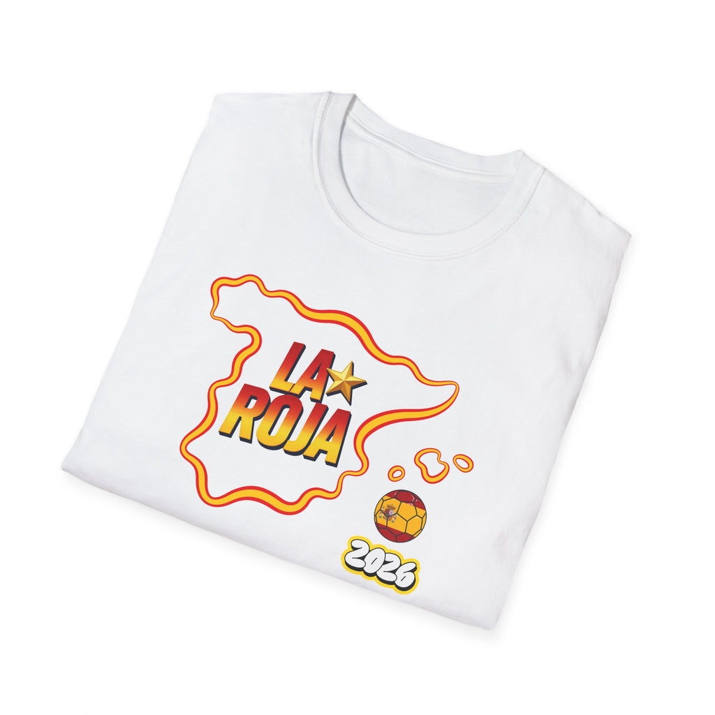 La Roja Spain Map T‑Shirt – 2026 Football World Cup Fan Tee