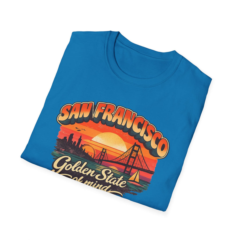 San Francisco Golden State T-Shirt — 'Golden State of Mind' Retro Sunset Tee