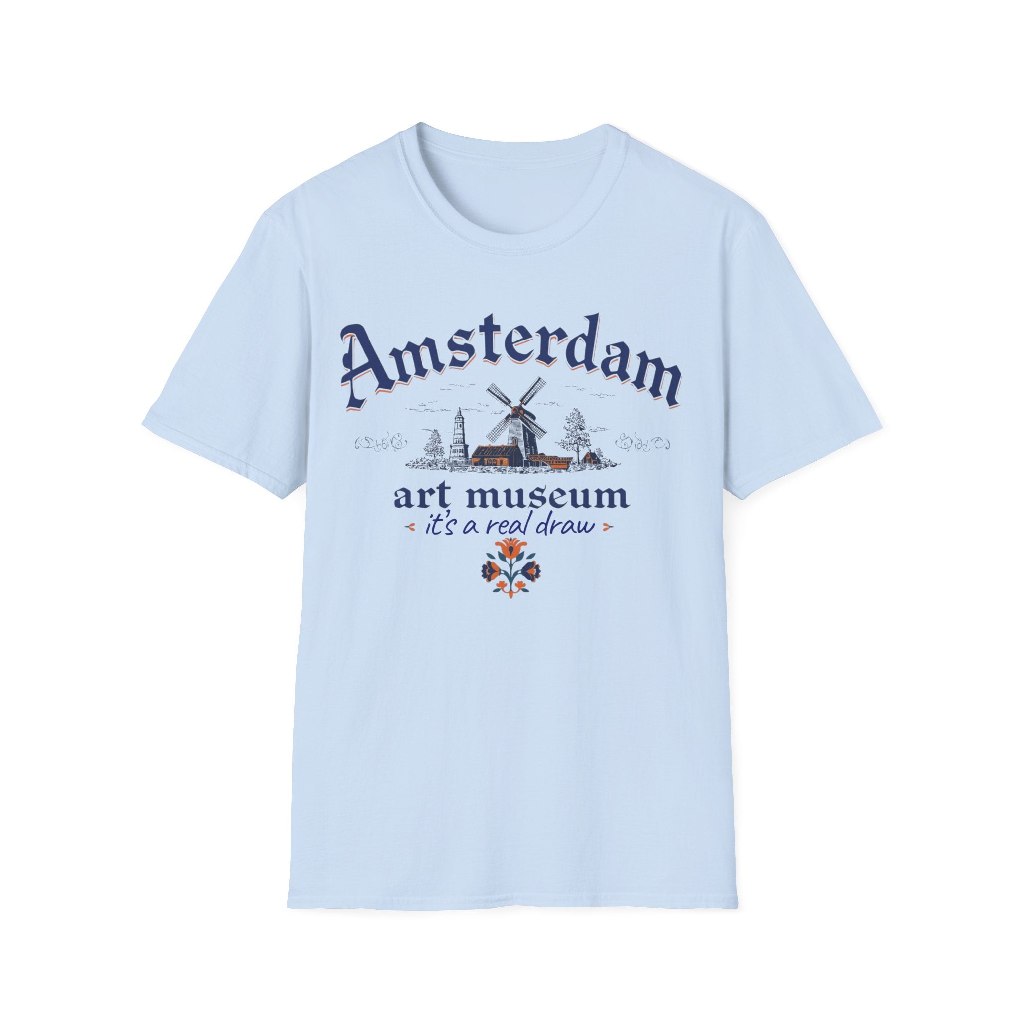 Amsterdam Art Museum T-Shirt – "It's a Real Draw" Travel Souvenir Tee