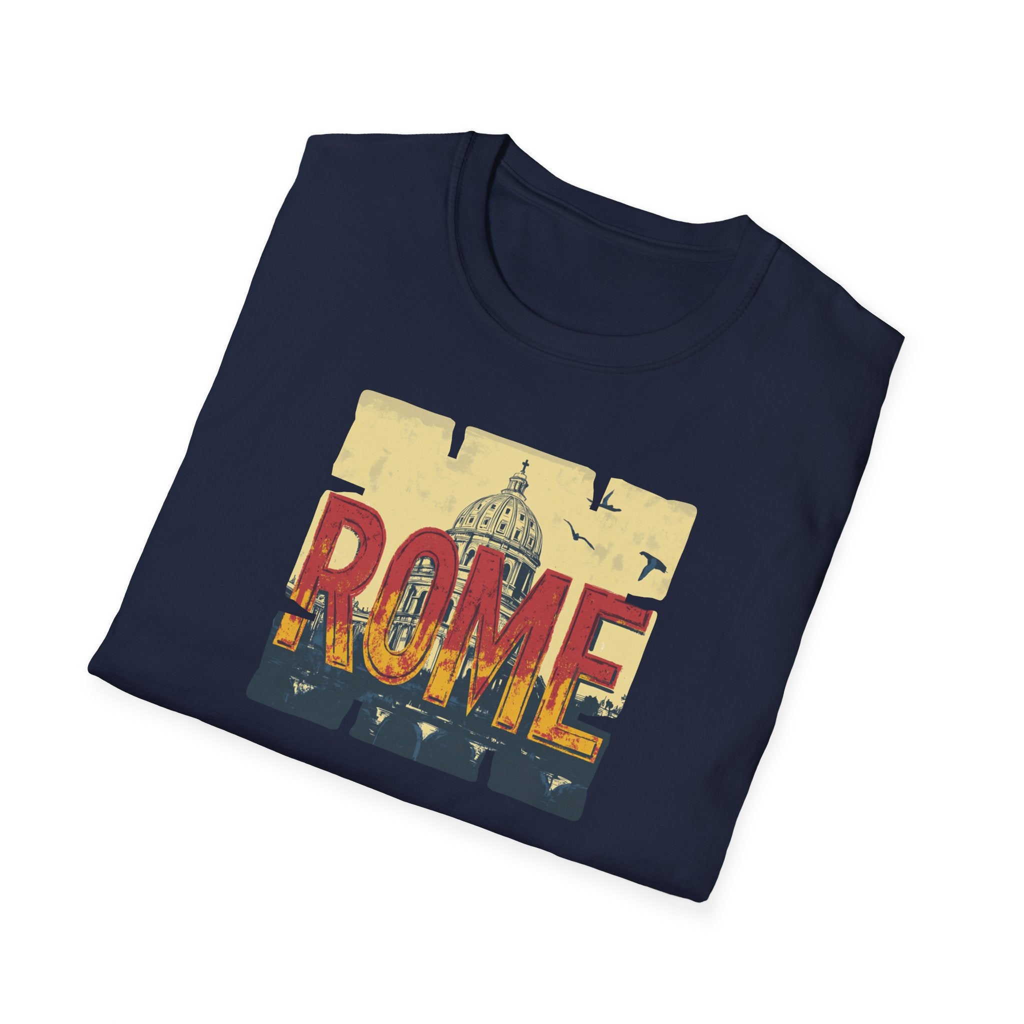 Rome Vintage Skyline T-Shirt | Italian Capitol Landmark Tee