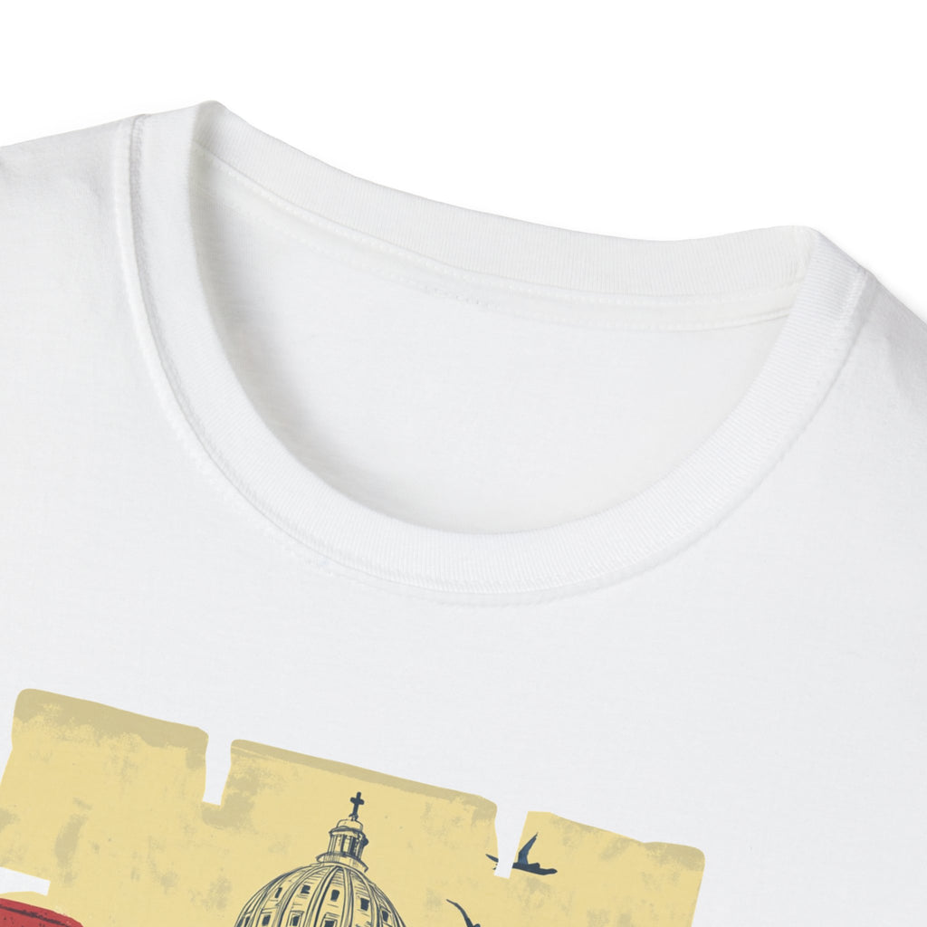 Rome Vintage Skyline T-Shirt | Italian Capitol Landmark Tee
