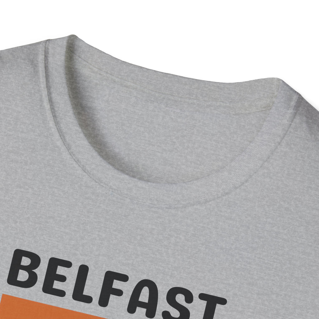 Belfast Retro Stripes T-Shirt | City Vintage Bar Graphic