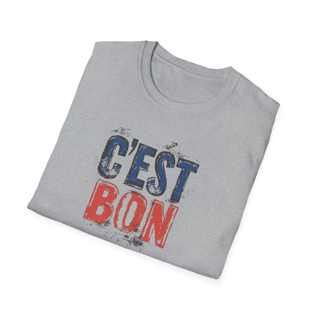 C'est Bon distressed French flag lettering T-Shirt | France graphic tee
