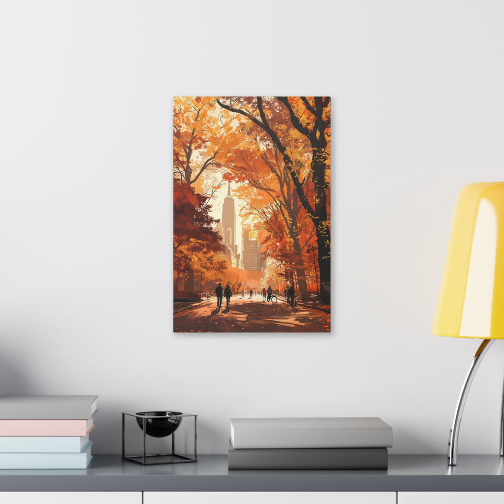 New York City - Autumn City Park Canvas