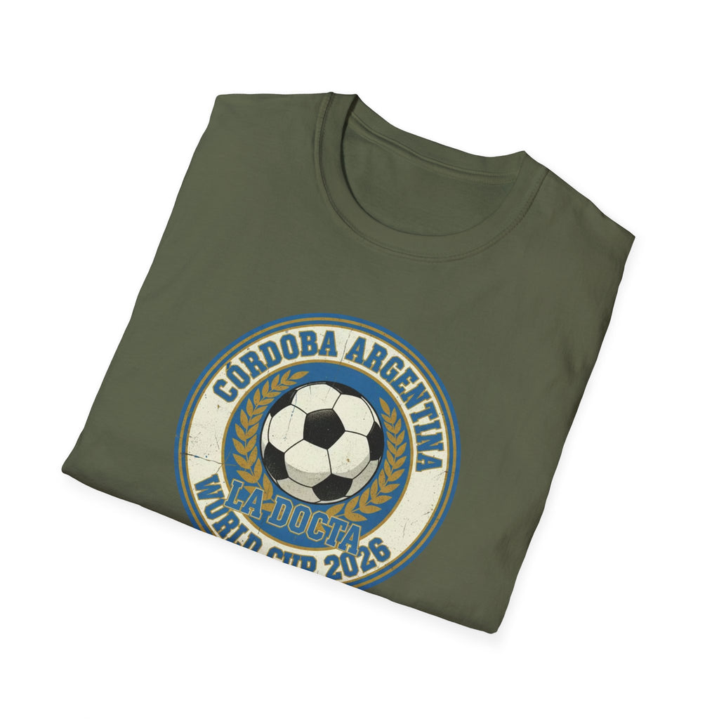 Argentina World Cup 2026 Soccer T-Shirt — Córdoba Retro Football Crest