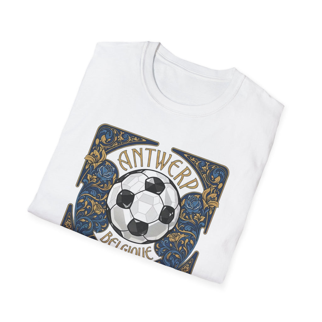 Antwerp Belgique Soccer Vintage Art Tee — World Cup 2022 Football Shirt