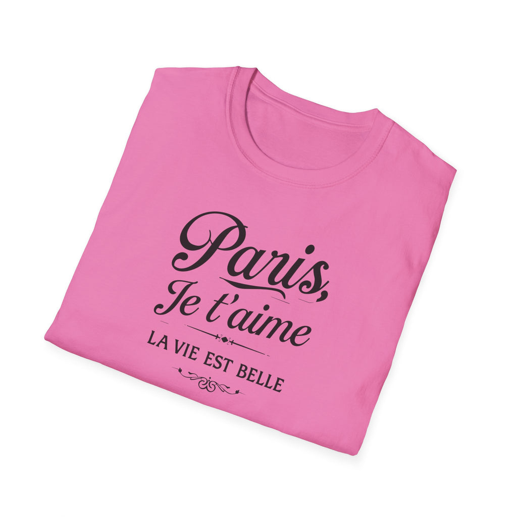 Paris Je t'aime T-Shirt | La Vie Est Belle Parisian Script