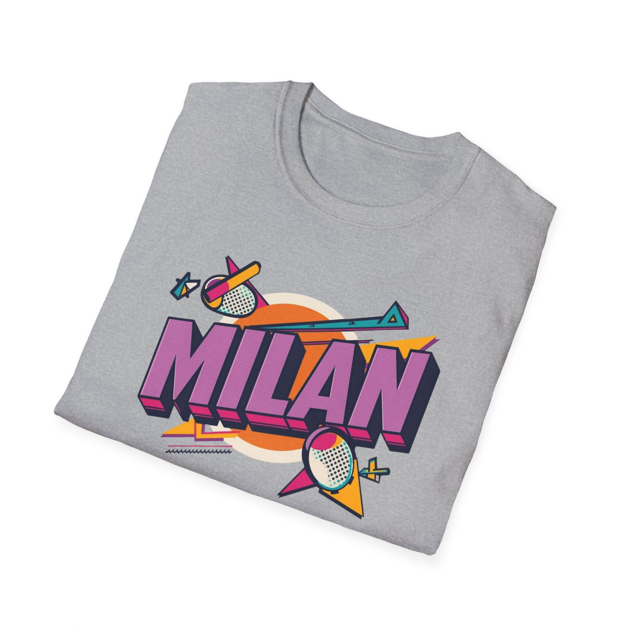 Milan Retro Graphic T-Shirt — 80s Pop Art City Design