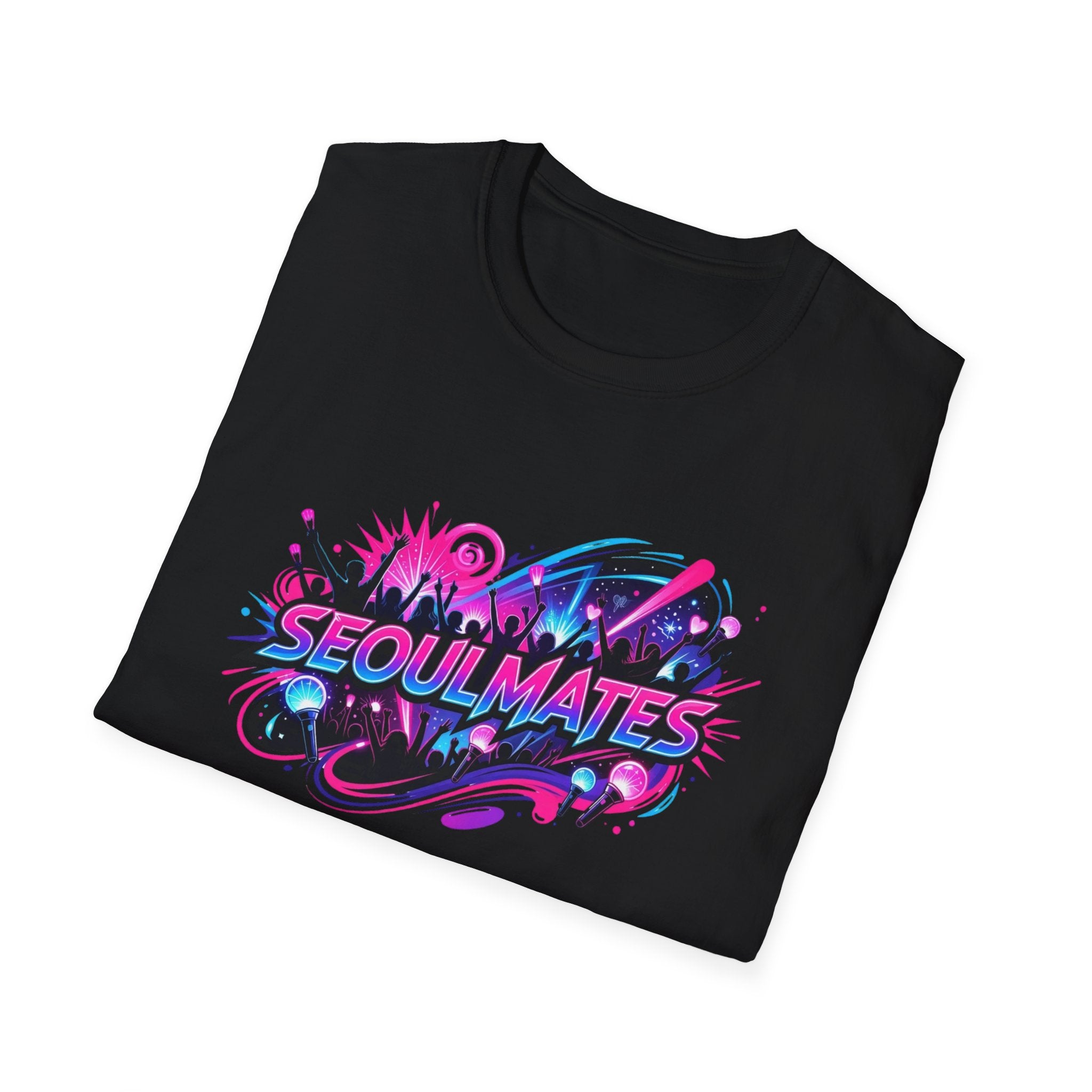 Seoulmates Graphic T-Shirt — Neon K-Pop City Vibe Tee