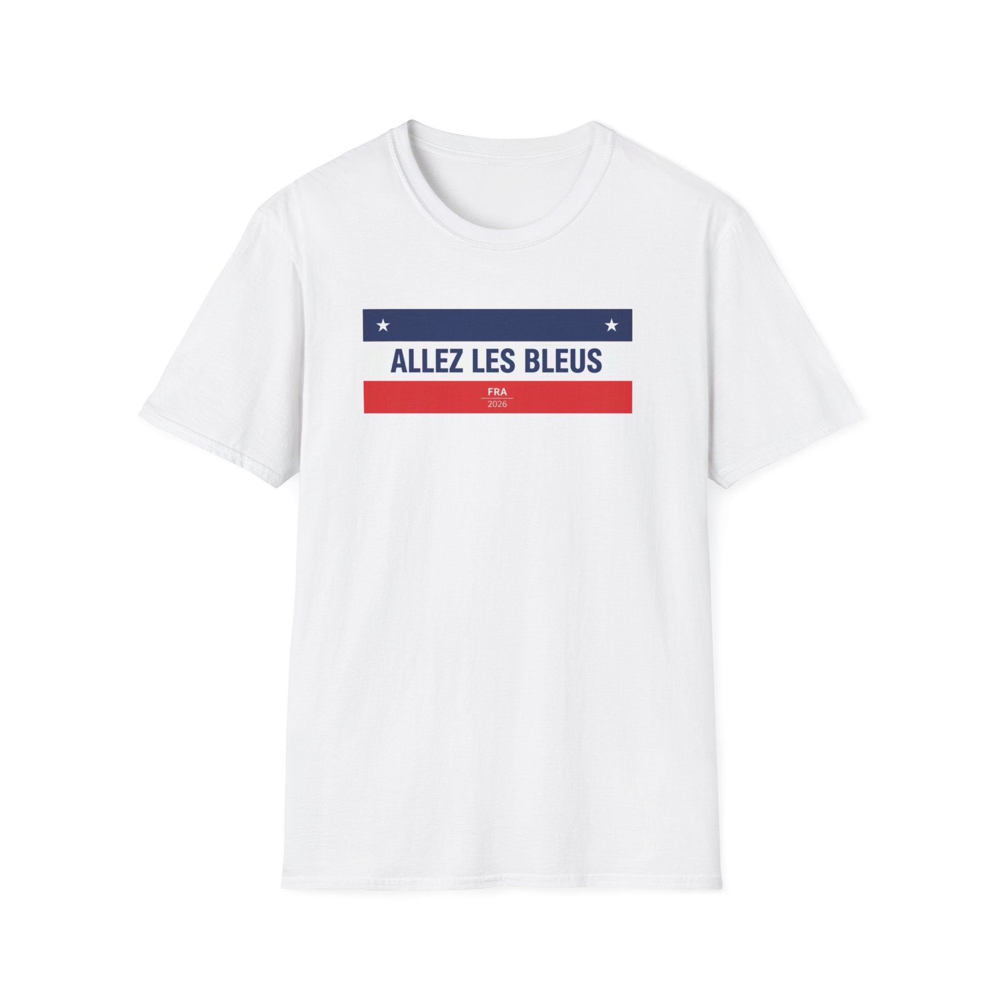 T-Shirt — Allez Les Bleus French Flag Soccer Supporter Tee