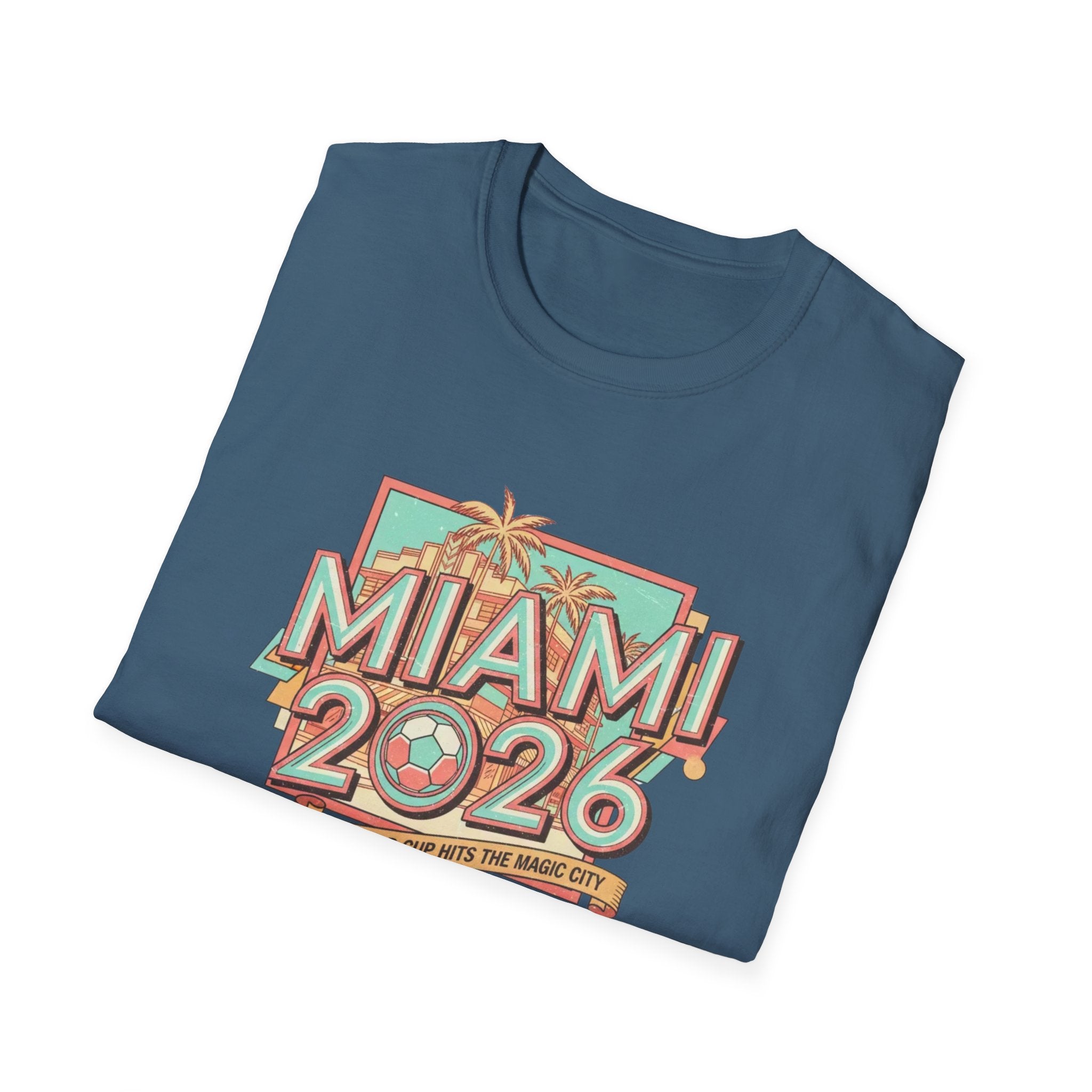 Miami 2026 Retro Palm Beach T-Shirt