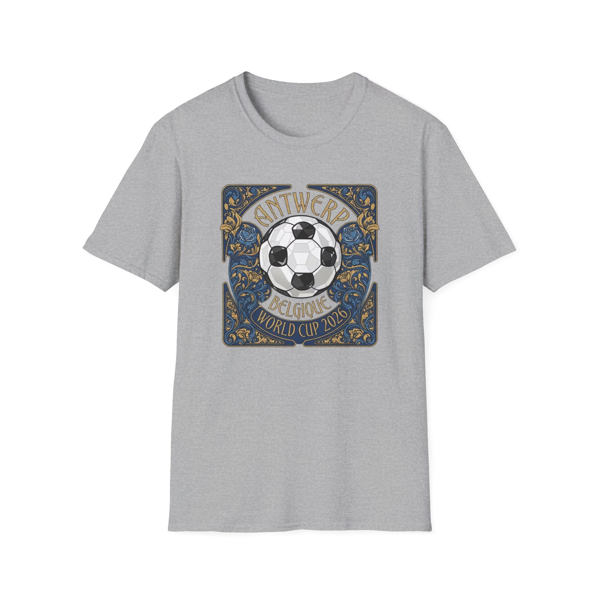 Antwerp Belgique Soccer Vintage Art Tee — World Cup 2022 Football Shirt