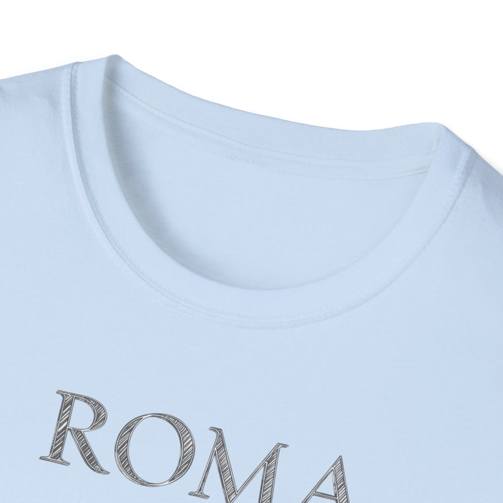 Roma skyline illustration T-Shirt | Colosseum Vatican Stencil