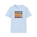 Manchester Retro Stripes T-Shirt | Vintage City Graphic