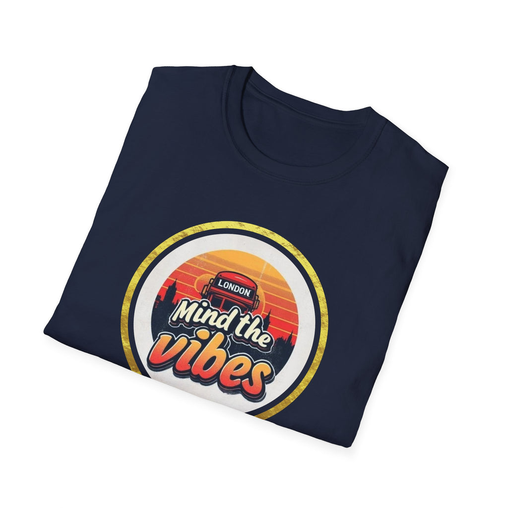 Mind the Vibes T-Shirt — Retro Sunset Graphic Tee