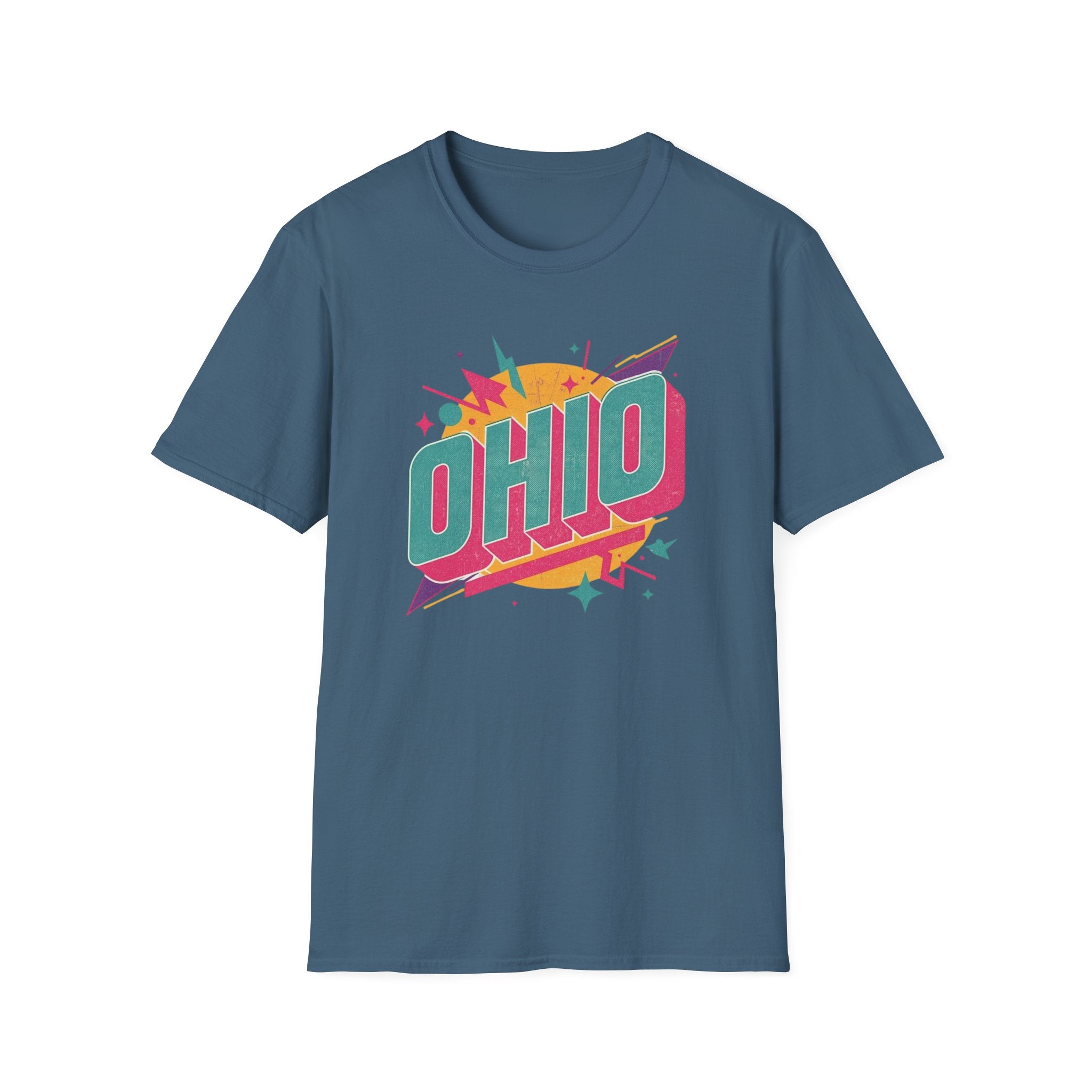 Ohio Retro Tee — Colorful Vintage State Pride T-Shirt