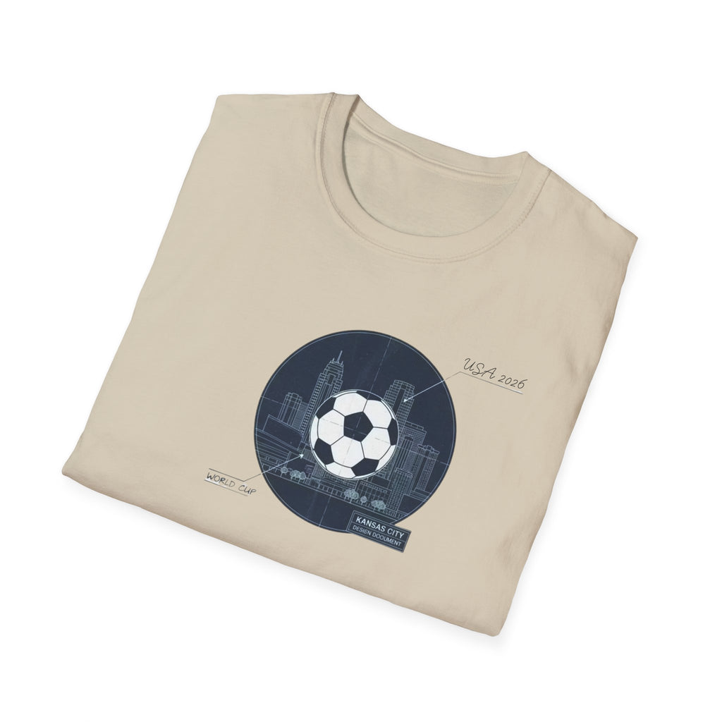 Soccer Globe T-Shirt — Vintage Stadium Soccer Ball Graphic Tee