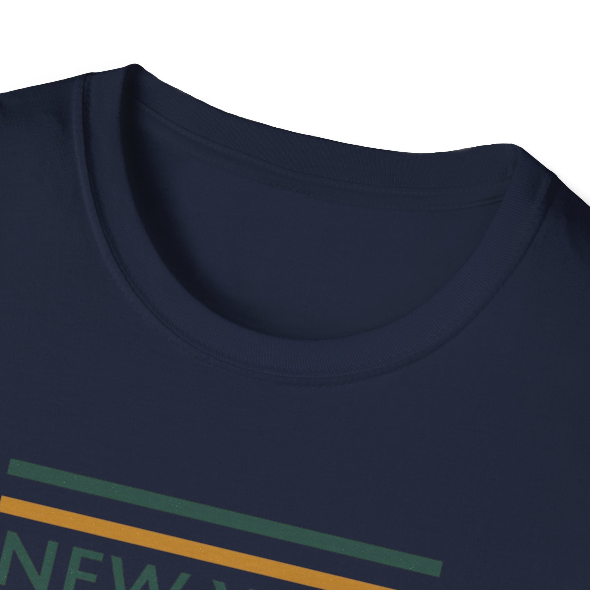 New York Striped Logo T-Shirt | Retro Lines City Design