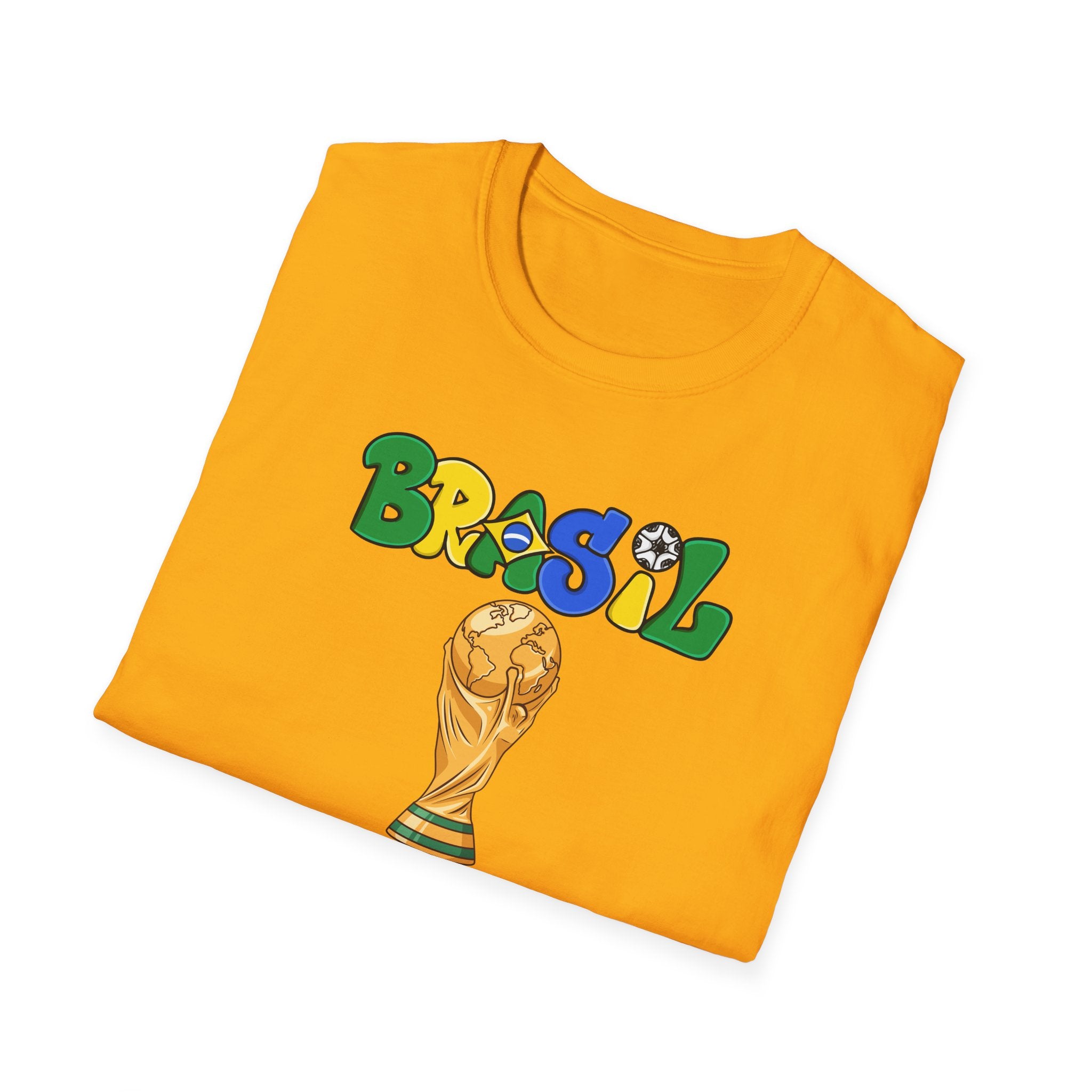 Brasil World Cup Trophy T-Shirt — Brazil Soccer Fan Tee