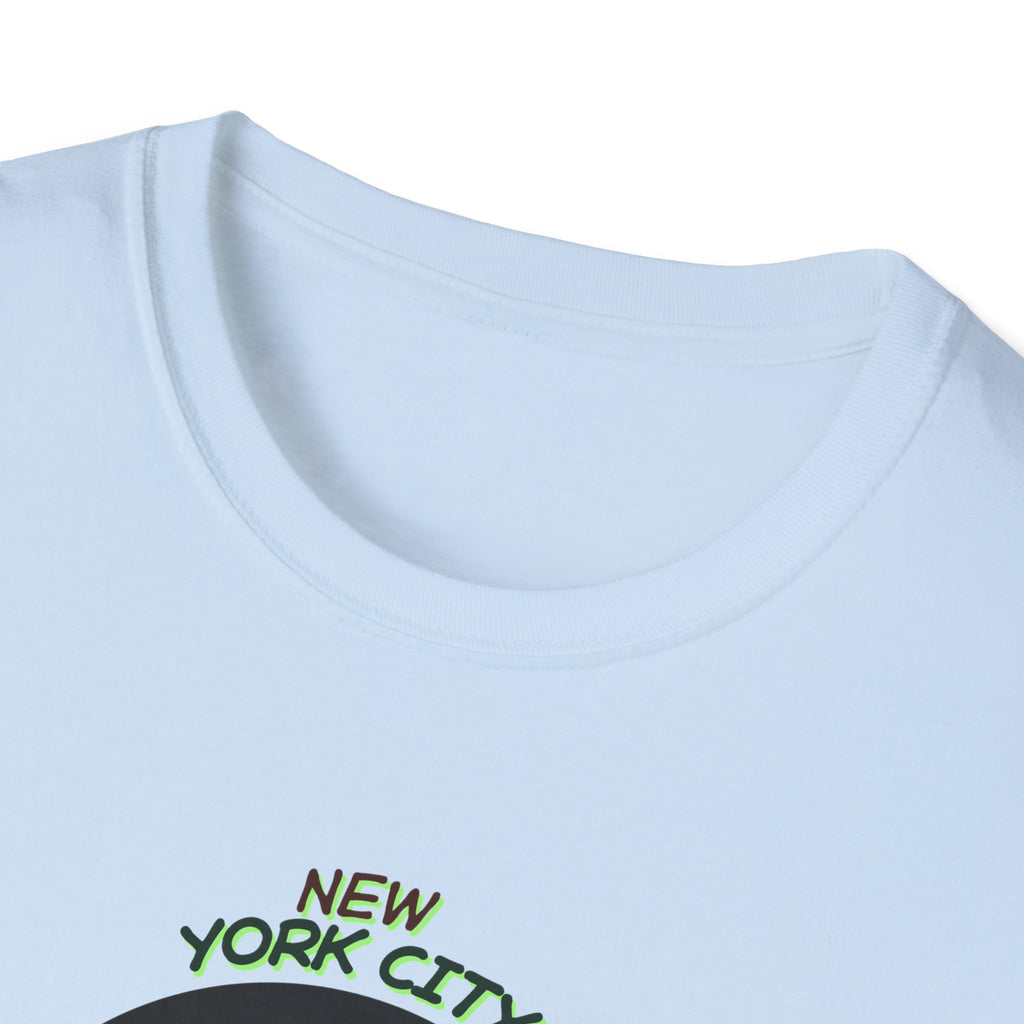 New York City Concrete Jungle T-Shirt | Skyline Silhouette, Green Badge