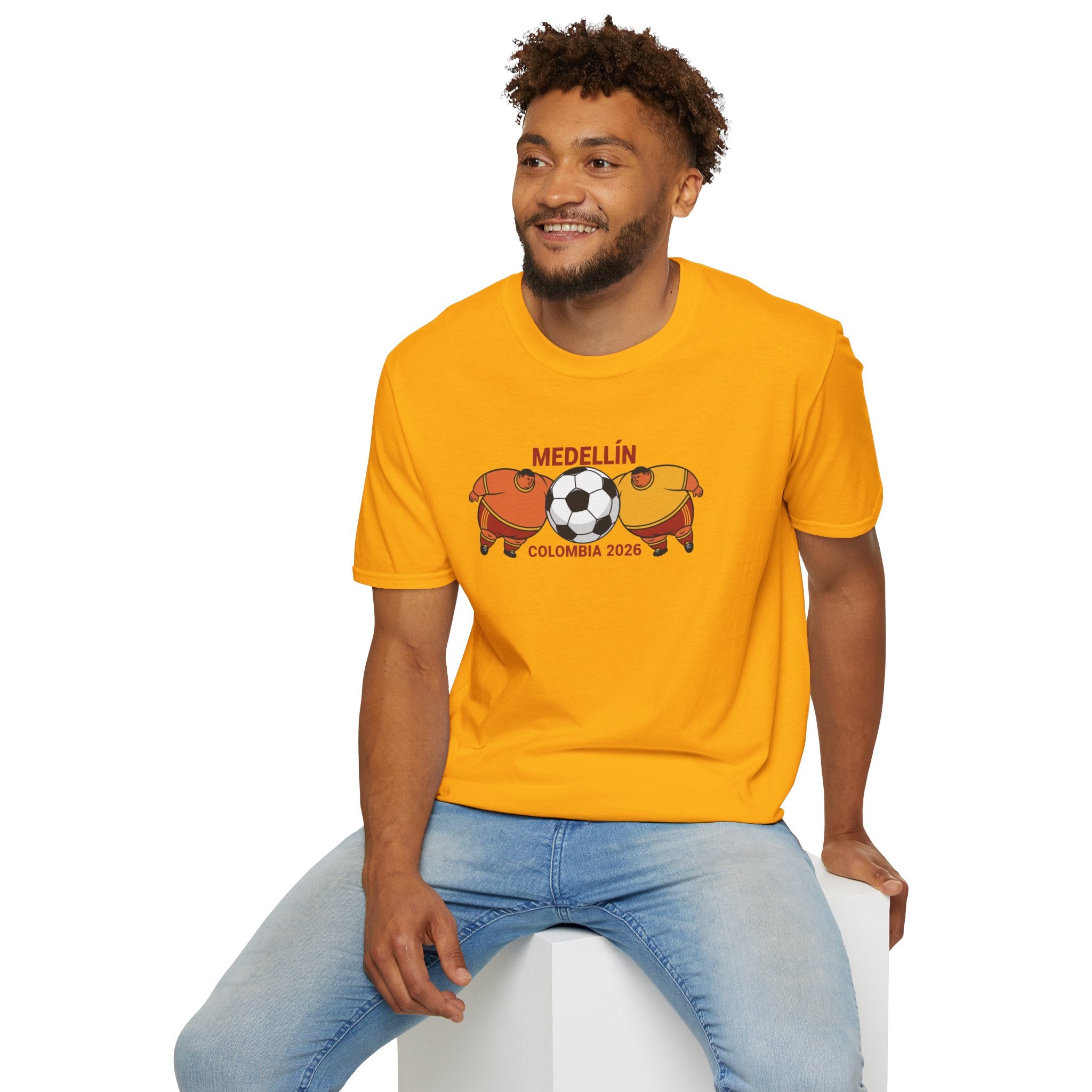Medellín Colombia 2026 Soccer T-Shirt – Football Dolphins Graphic Tee