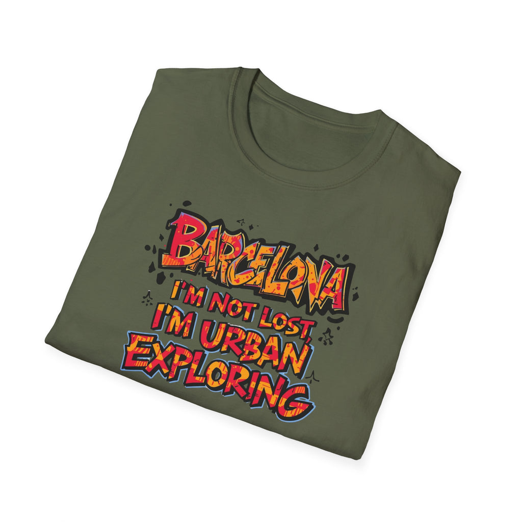 Barcelona Urban Exploring T-Shirt — "I'm Not Lost, I'm Urban Exploring" Travel Tee