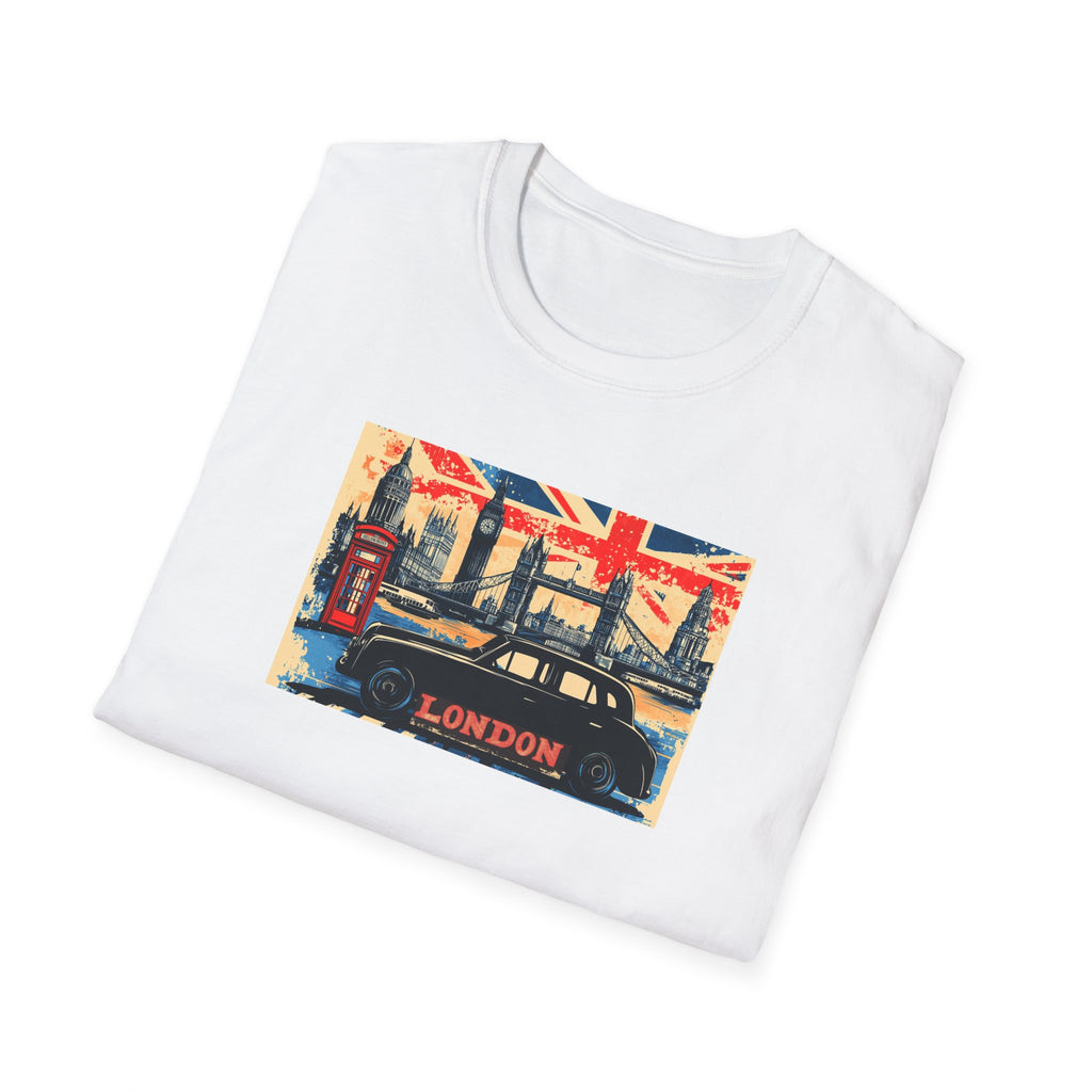 London Skyline Graphic T-Shirt | Union Jack, Tower Bridge, Red Phone Booth