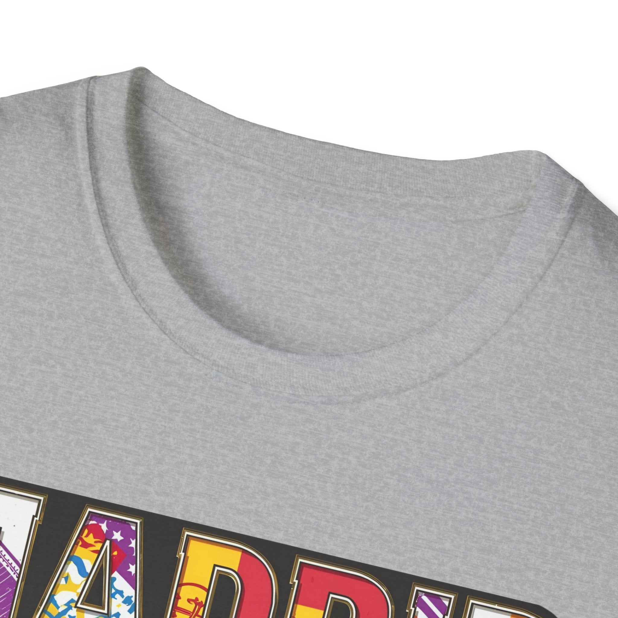 Madrid Colorful Lettering T-Shirt | City Typography Travel Shirt