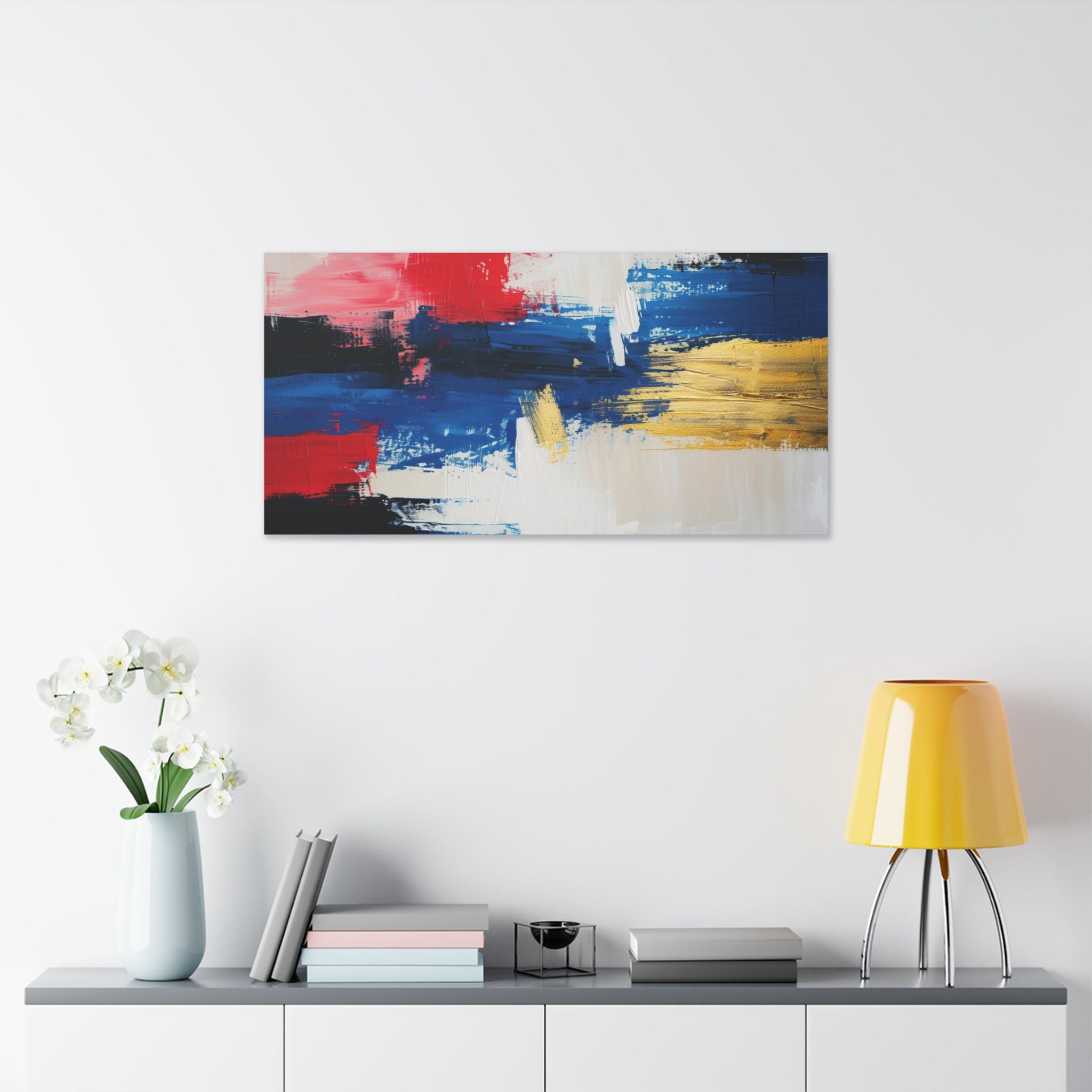 Abstract Color Splash Canvas - Paris French artistic heritage