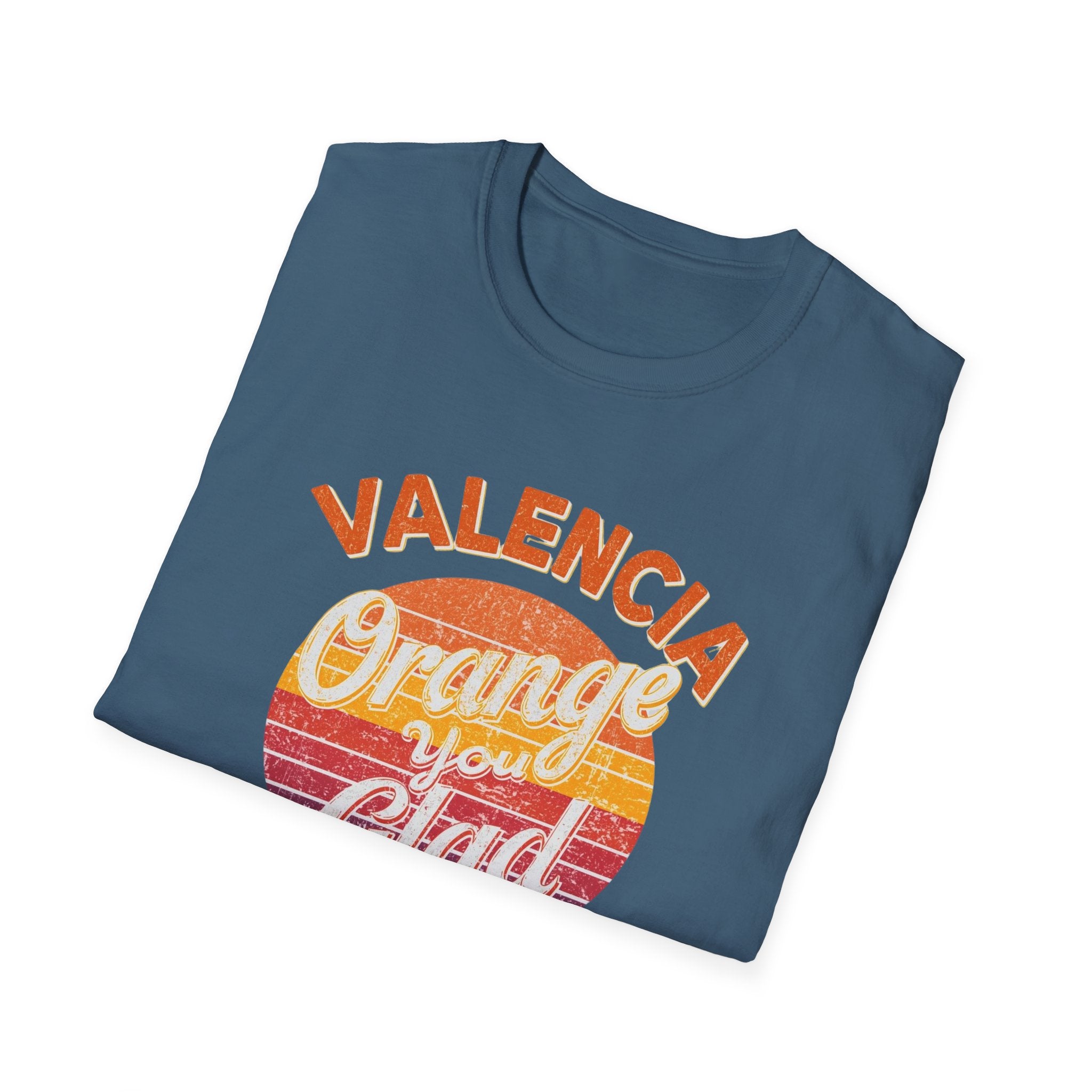 Valencia Orange You Glad Retro Graphic T-Shirt