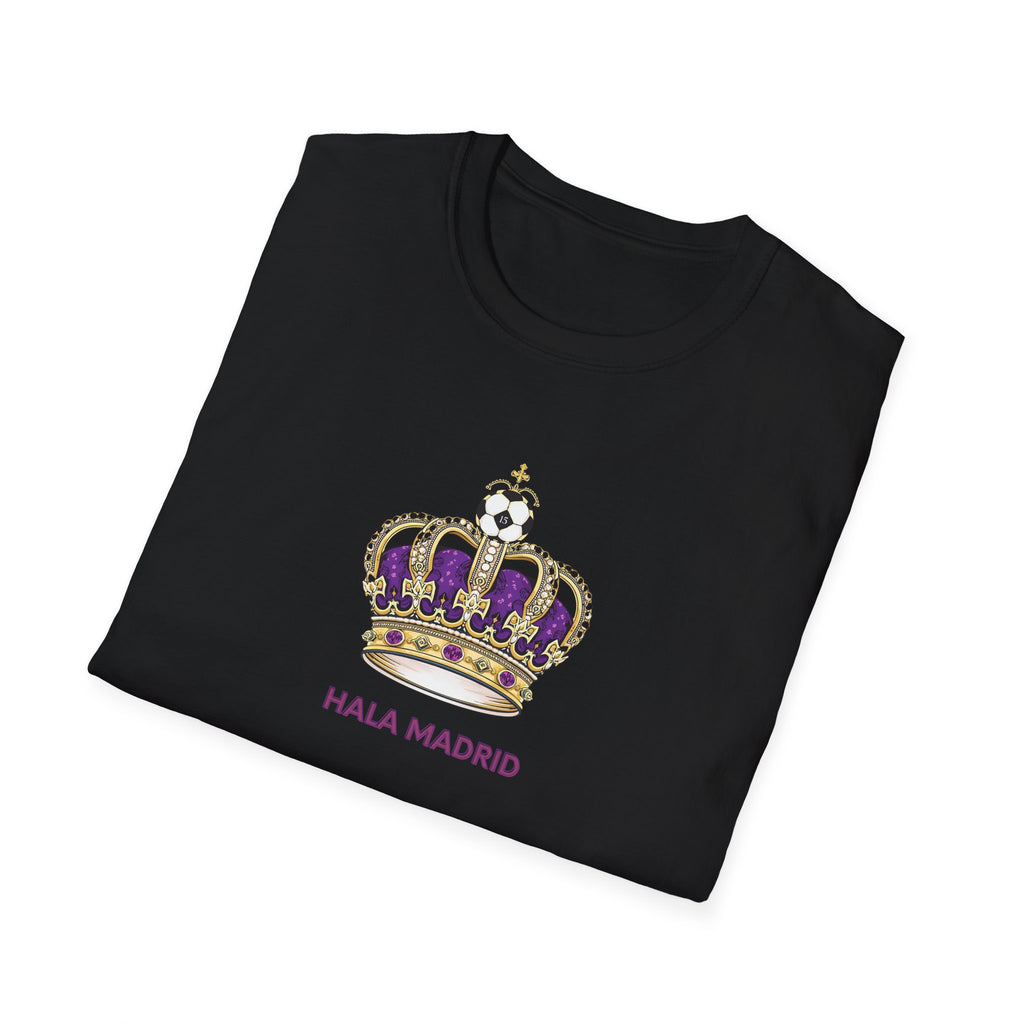 Crown with Soccer Ball Hala Madrid T-Shirt | Football Fan Tee