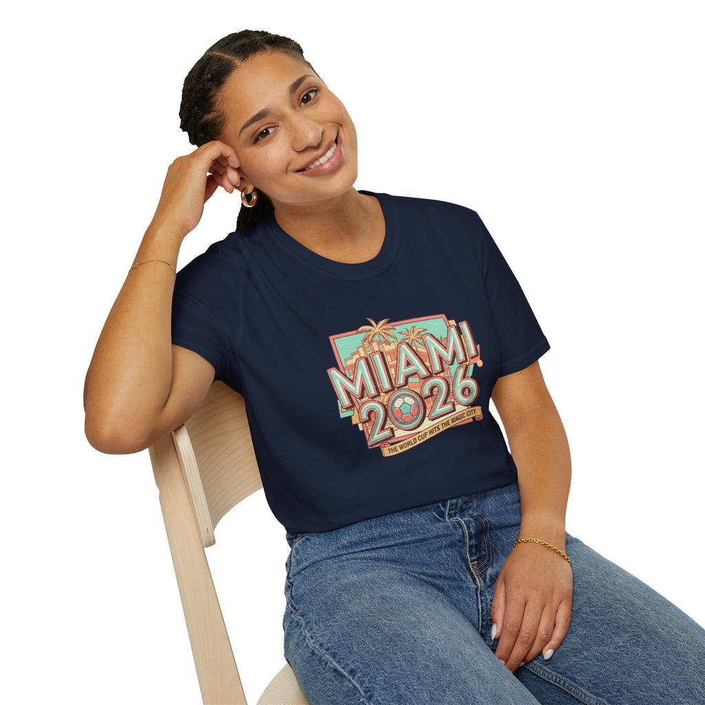 Miami 2026 Retro Palm Beach T-Shirt