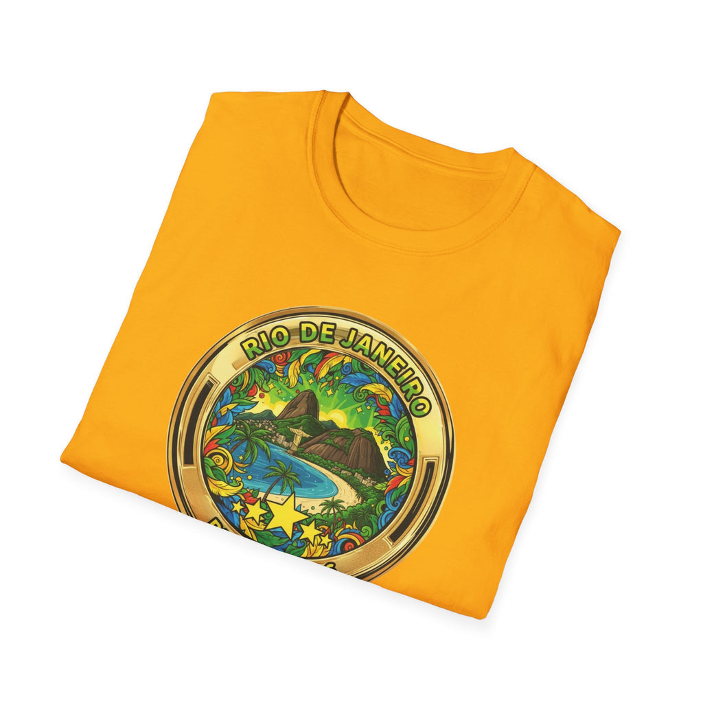 Rio de Janeiro Brazil Travel T-Shirt World Cup 2026 — Vintage Tropical Beach Badge