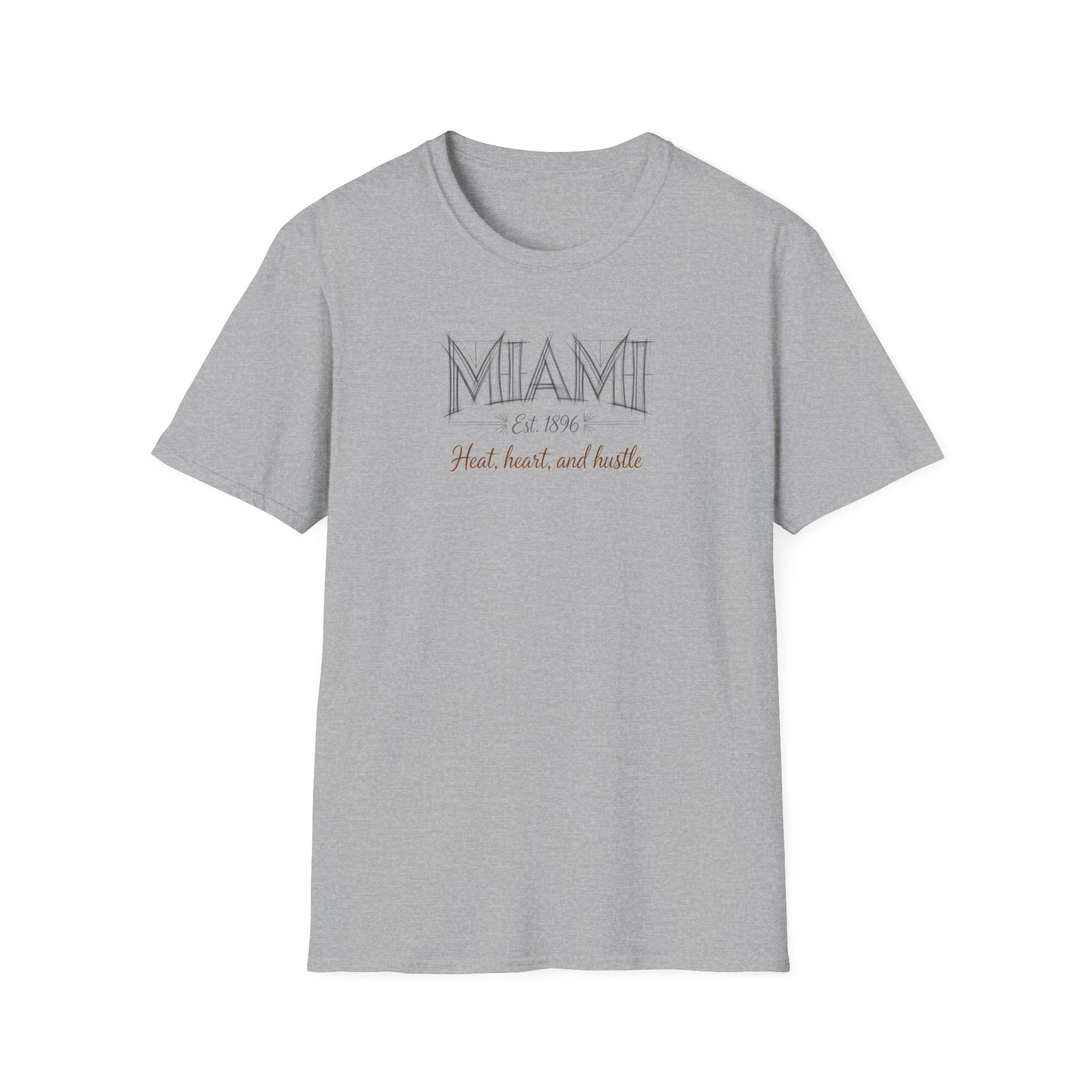 Miami FL 305 Vintage Retro T-Shirt — Heart, Hustle and Hustle City Tee