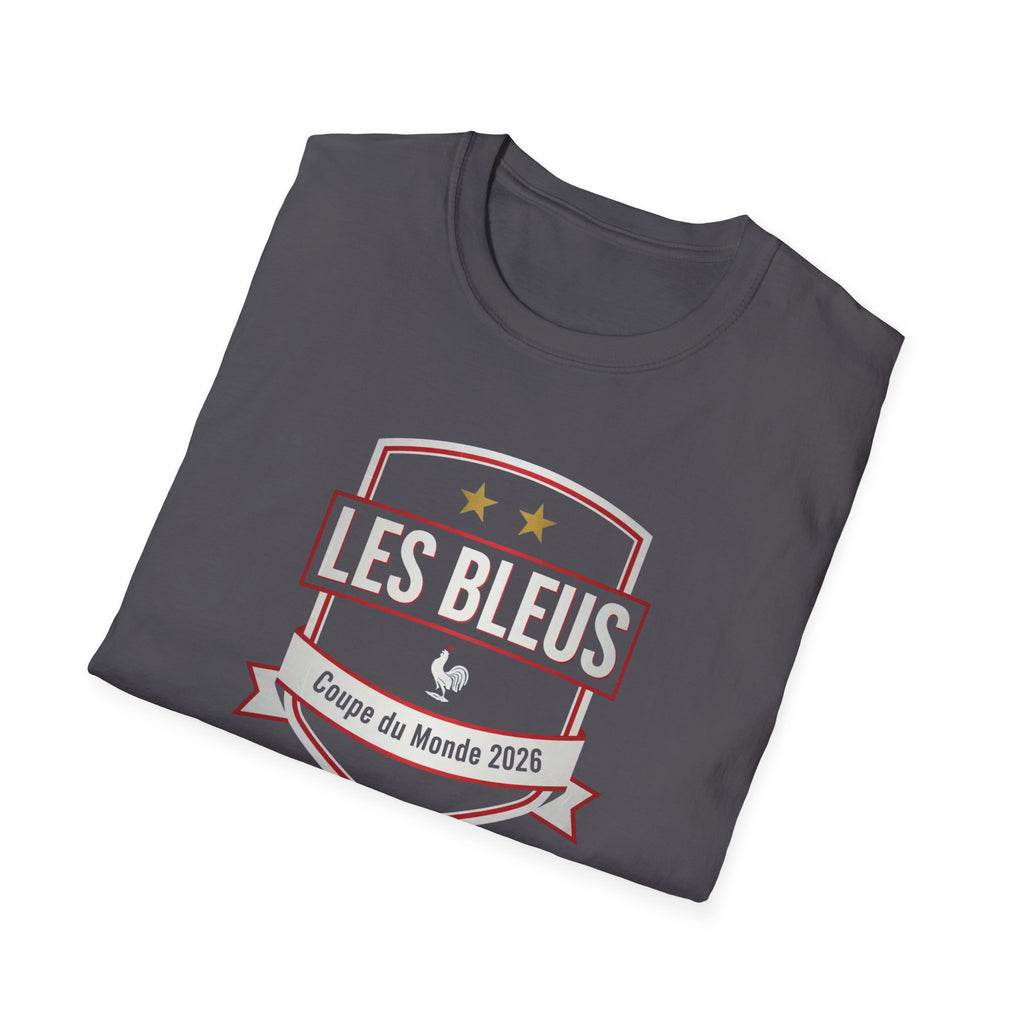 Les Bleus Shield T-Shirt – Coupe du Monde 2026 French Soccer Fan Tee