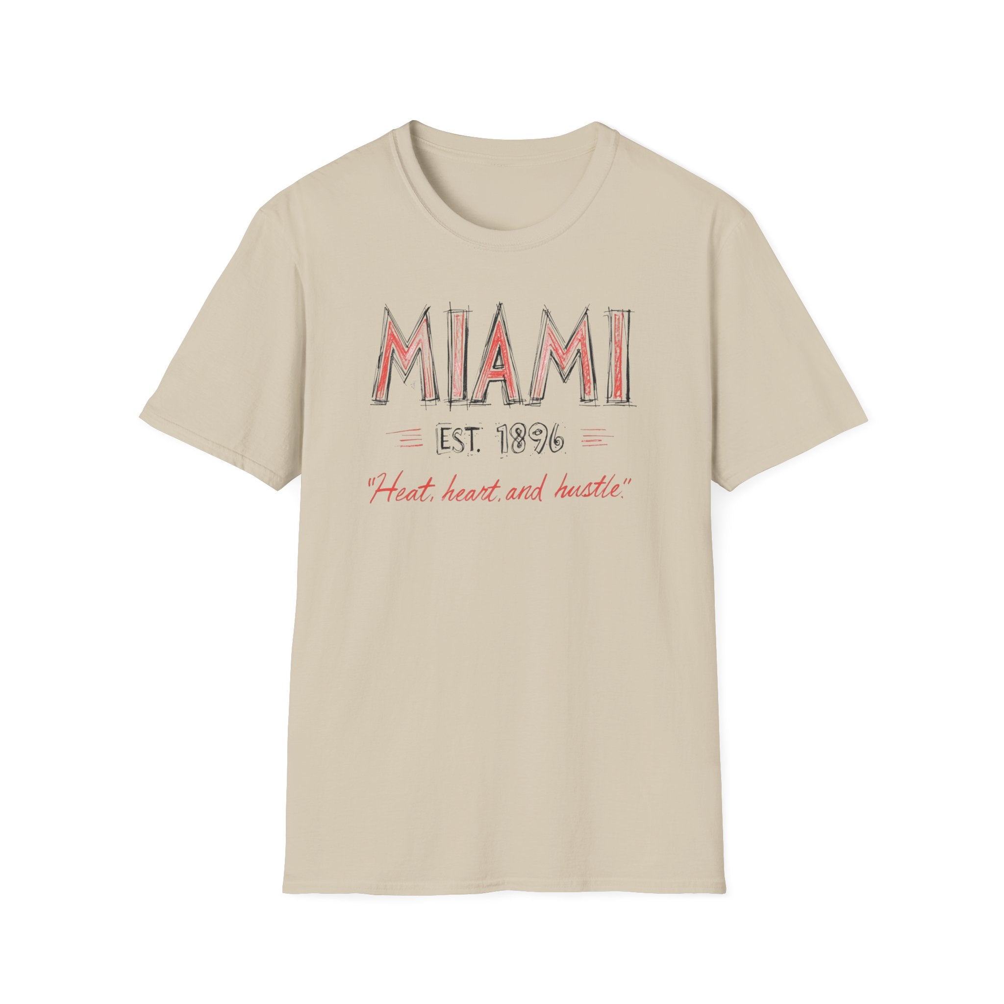 Miami Est. 1896 T-Shirt — "Heat, Heart and Huskie" Retro City Tee