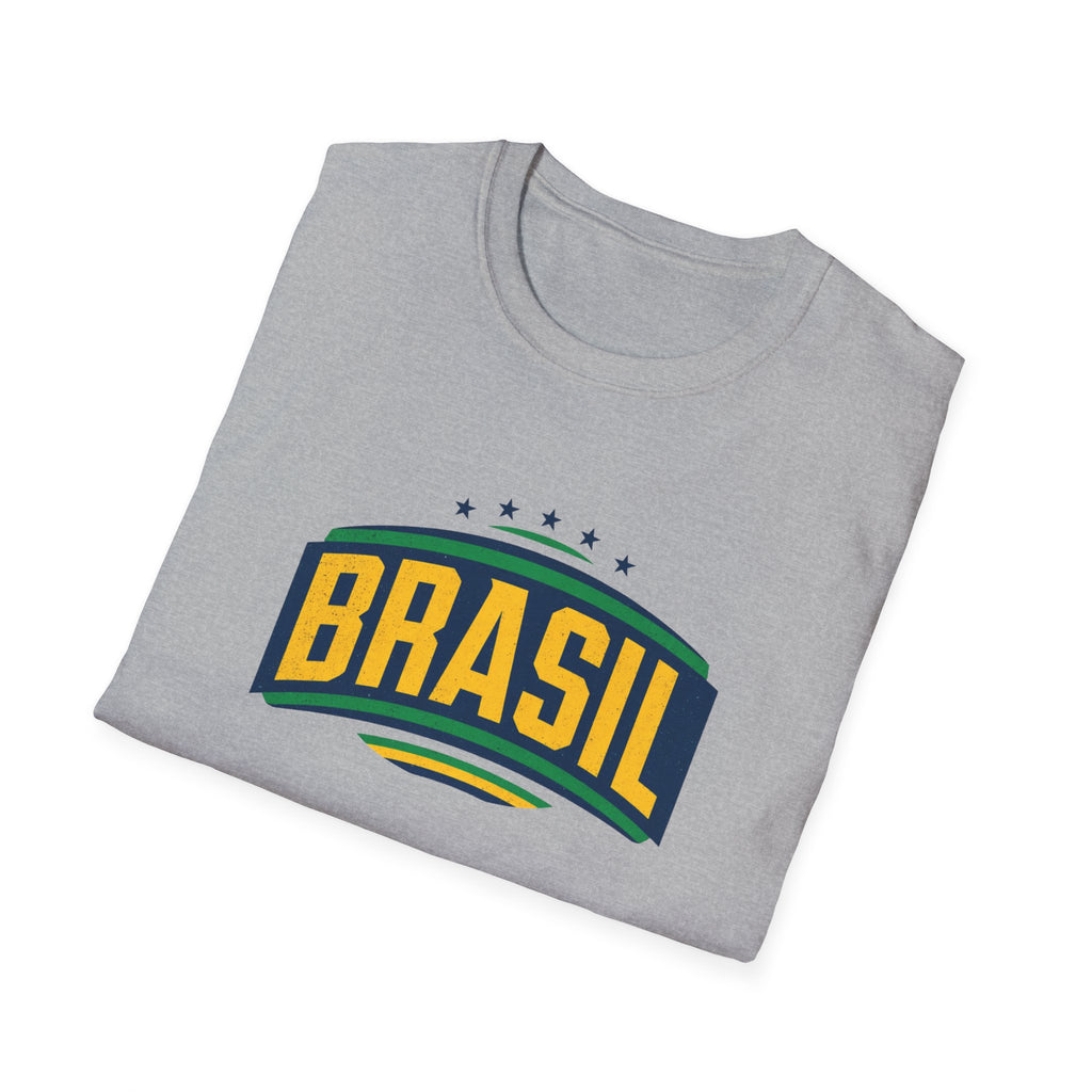 Brasil Retro Arch T-Shirt | Brazilian Flag Colors, Soccer Pride